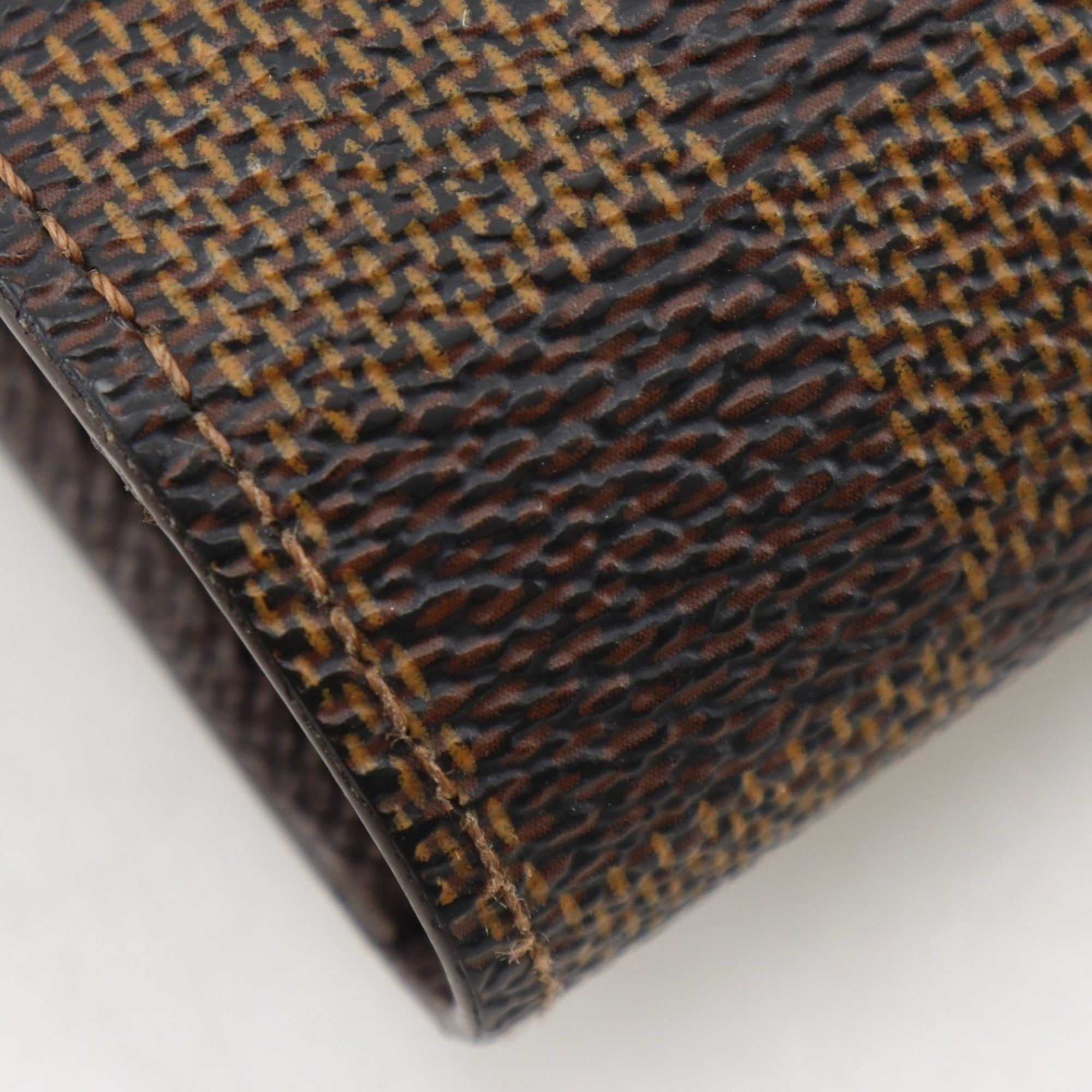 Louis Vuitton Brown Damier Canvas Long Wallet (Bi-Fold) (Pre-Owned)