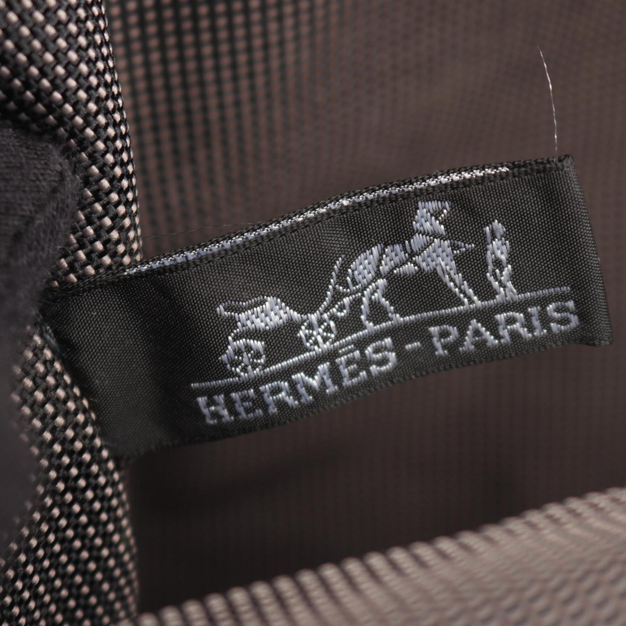 Hermes Gray Canvas Backpack (Pre-Owned)