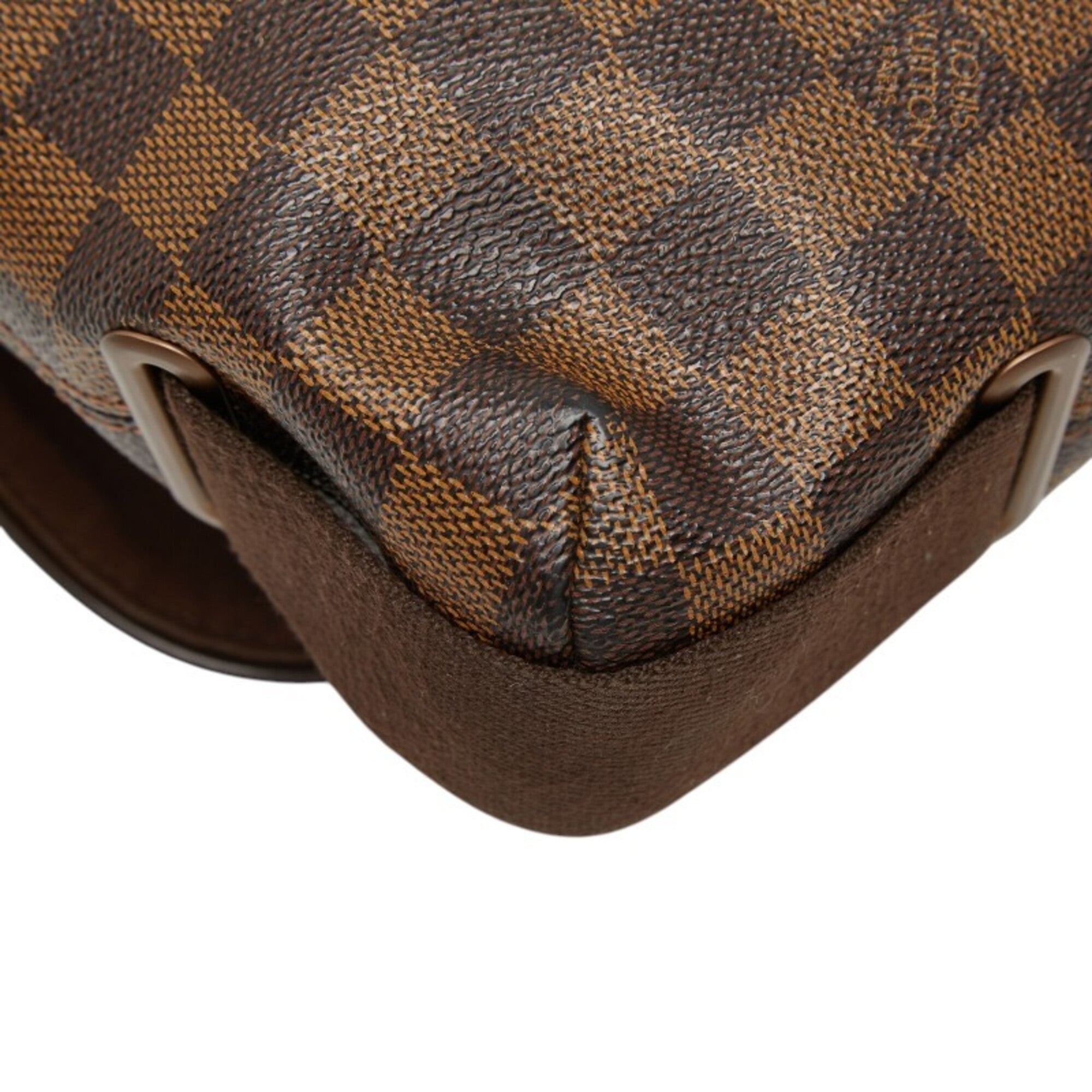 Louis Vuitton Brown Pvc Leather Messenger Bag Shoulder Bag (Pre-Owned)