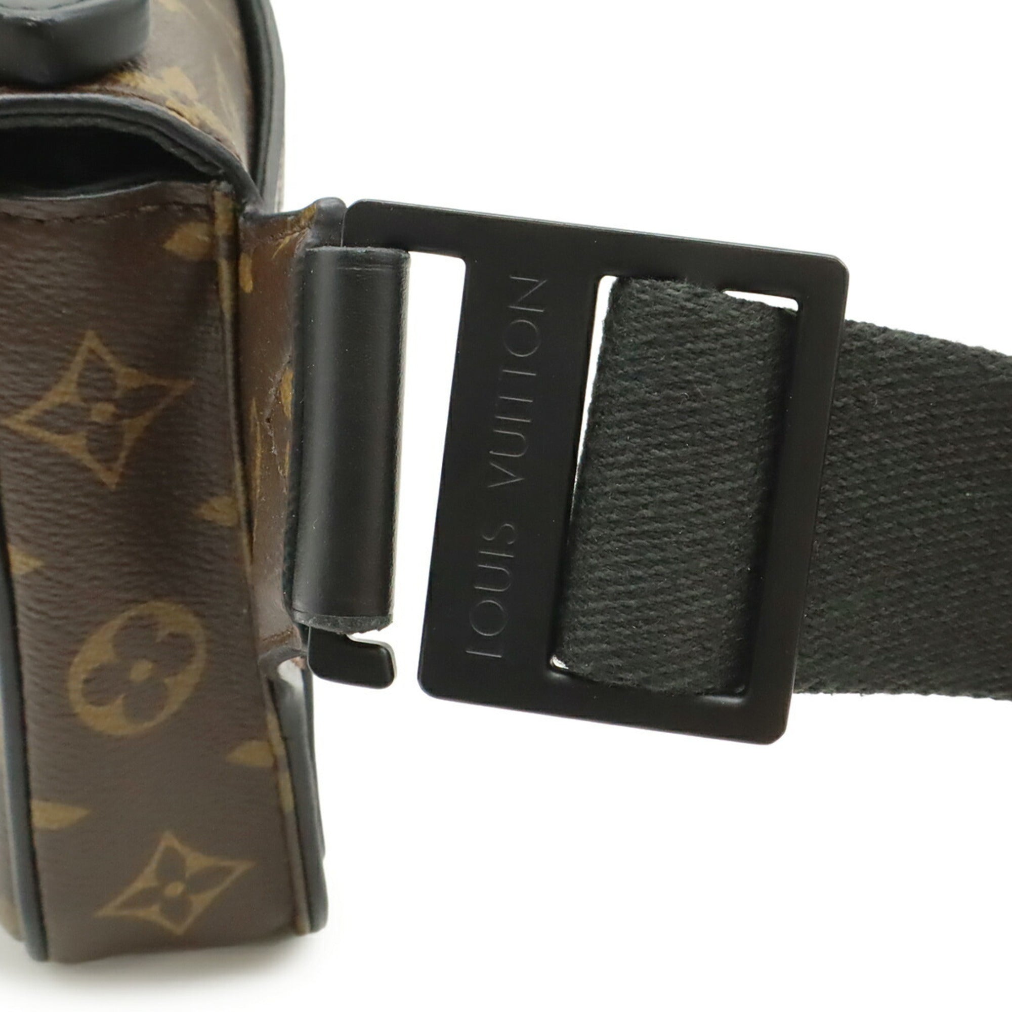 Louis Vuitton Noir Monogram Canvas Shoulder Bag Sling Bag (Pre-Owned)