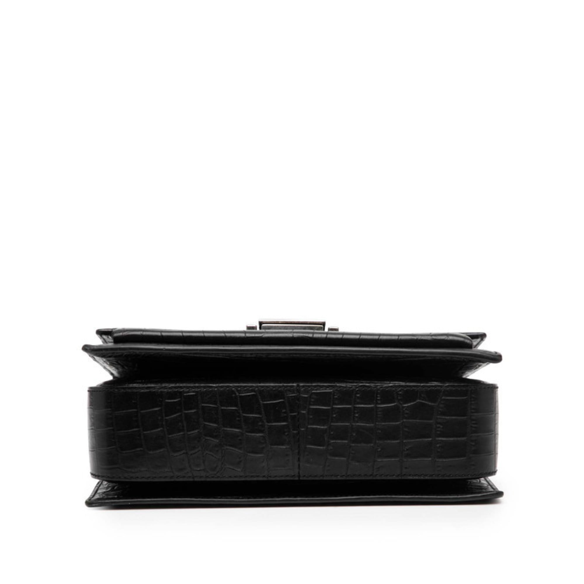 Saint Laurent Black Leather Handbag Shoulder Bag (Pre-Owned)