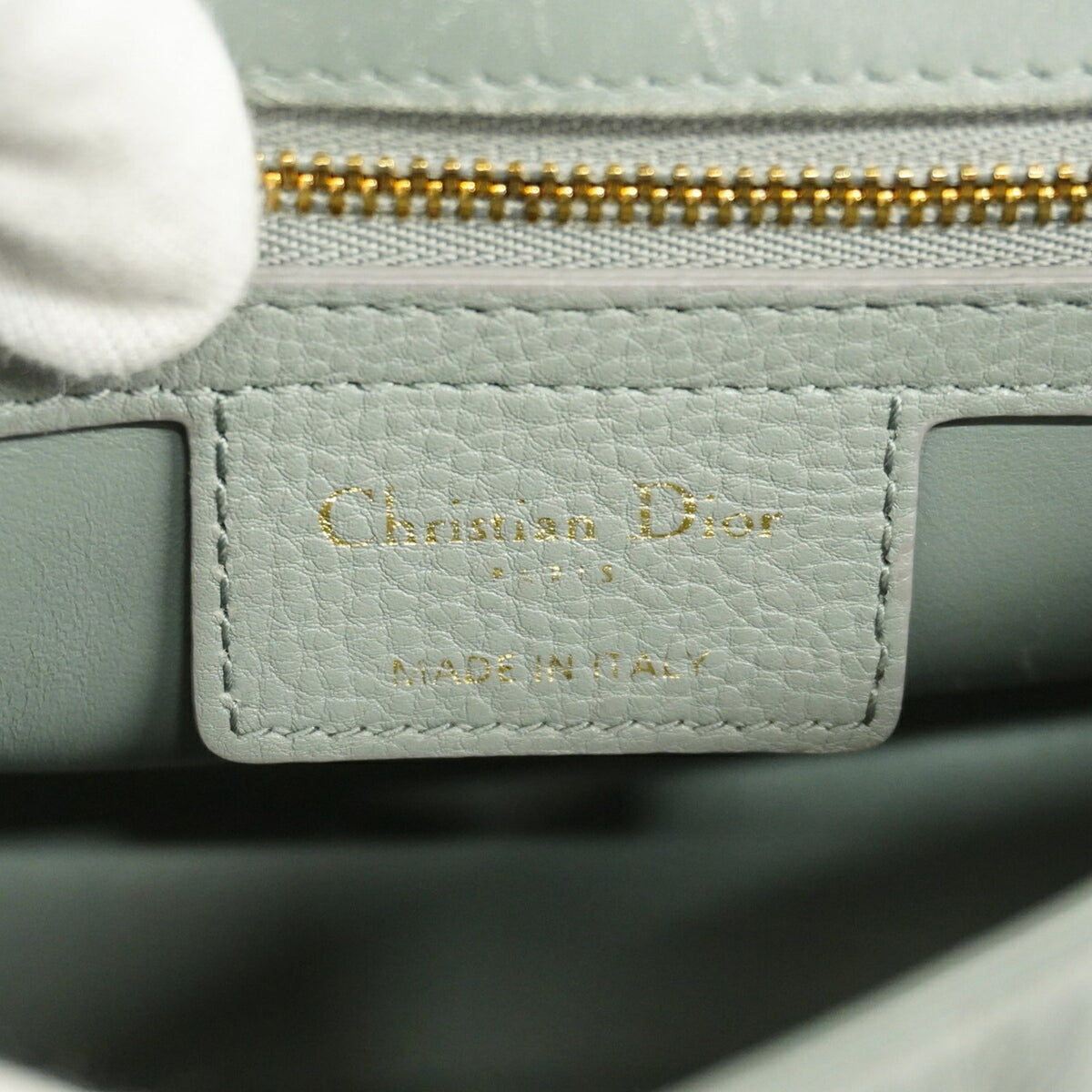Christian Dior Gray Leather Shoulder Bag (Pre-Owned)