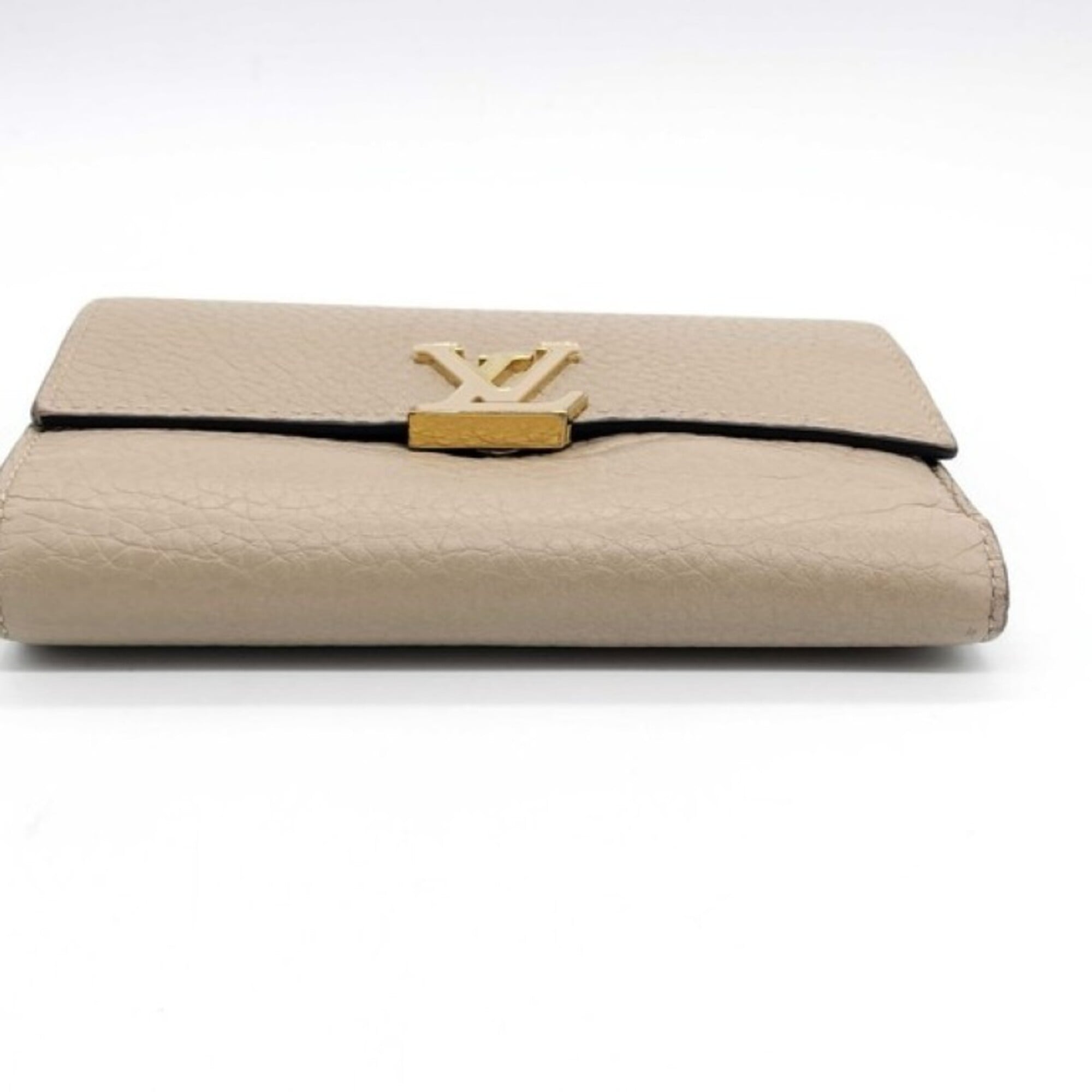 Louis Vuitton Beige Galle Wallet (Tri-Fold) (Pre-Owned)