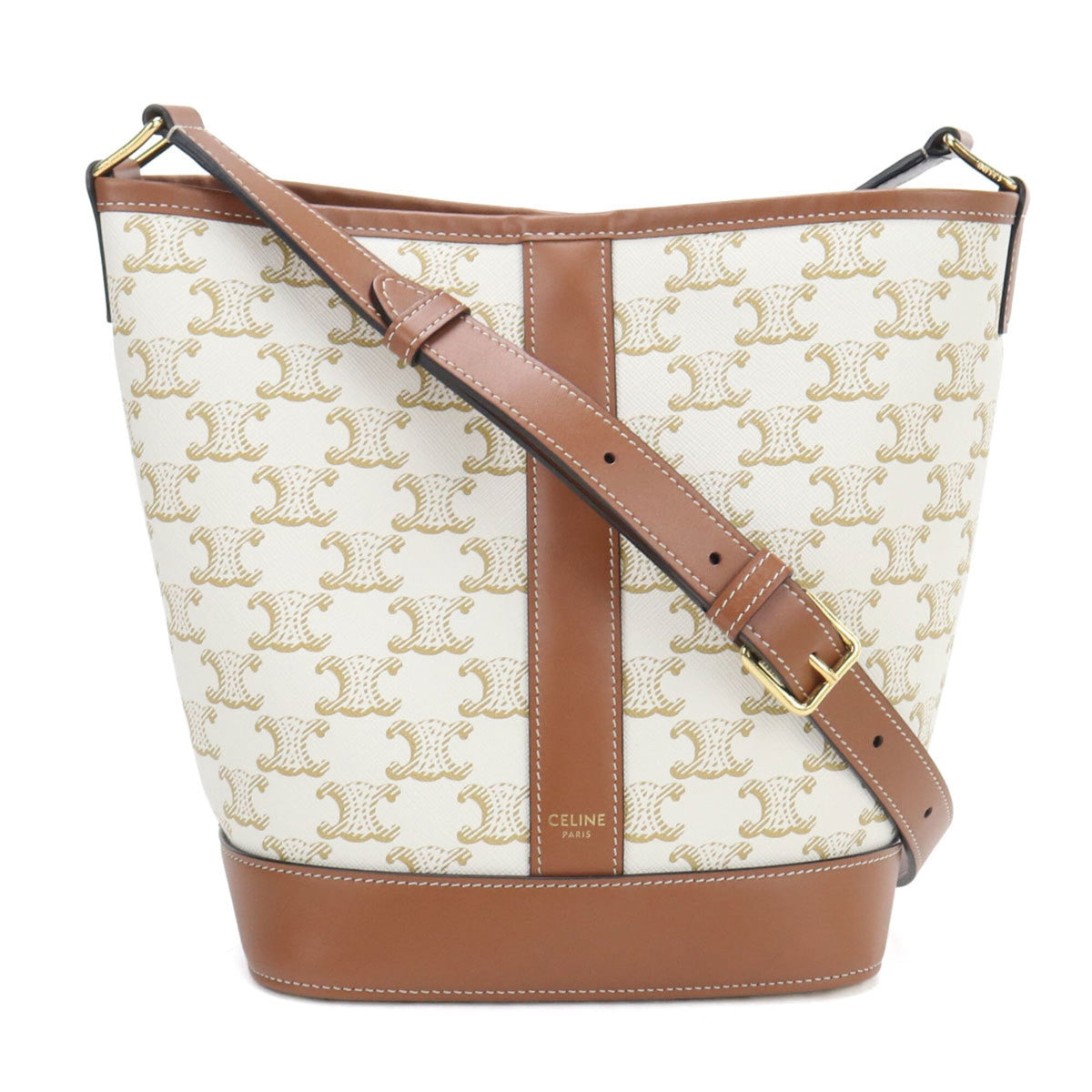 Celine White Pvc Leather Shoulder Bag (Pre-Owned)
