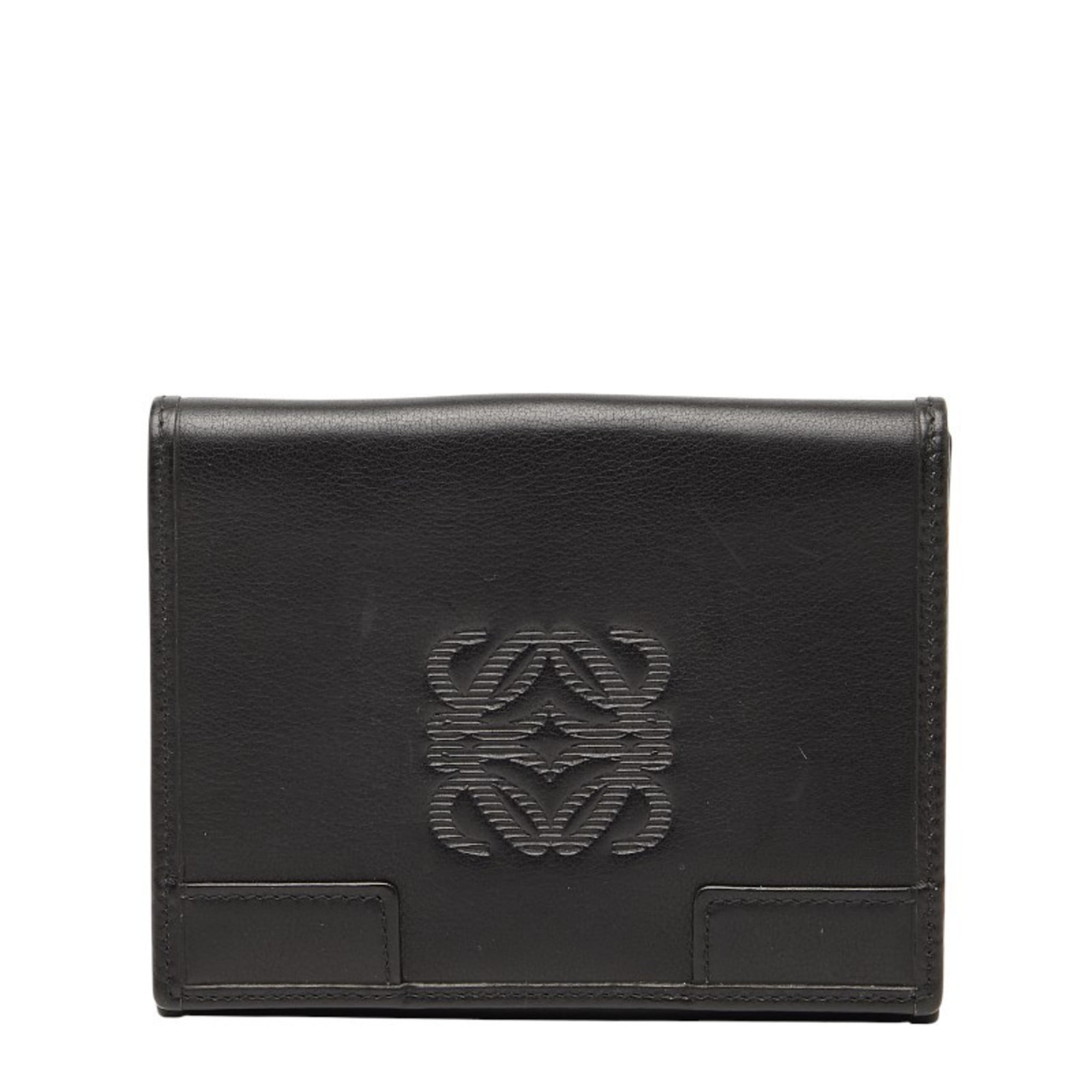 Loewe Black Leather Wallet (Bi-Fold) (Pre-Owned)