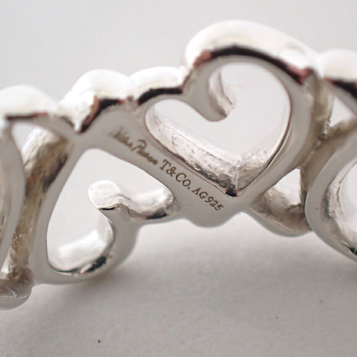 Tiffany Sterling Silver 925 Band Ring (Pre-Owned)