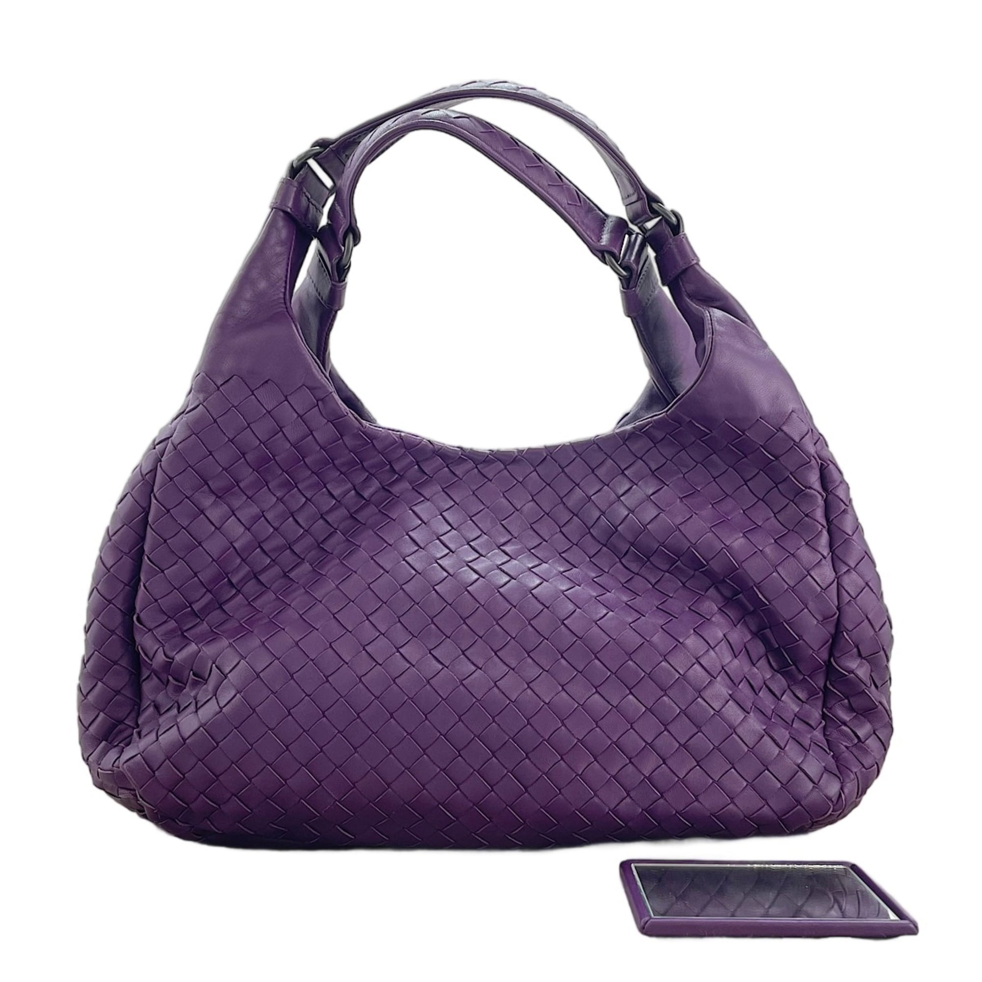 Bottega Veneta Intrecciato Purple Intrecciato Shoulder Bag (Pre-Owned)