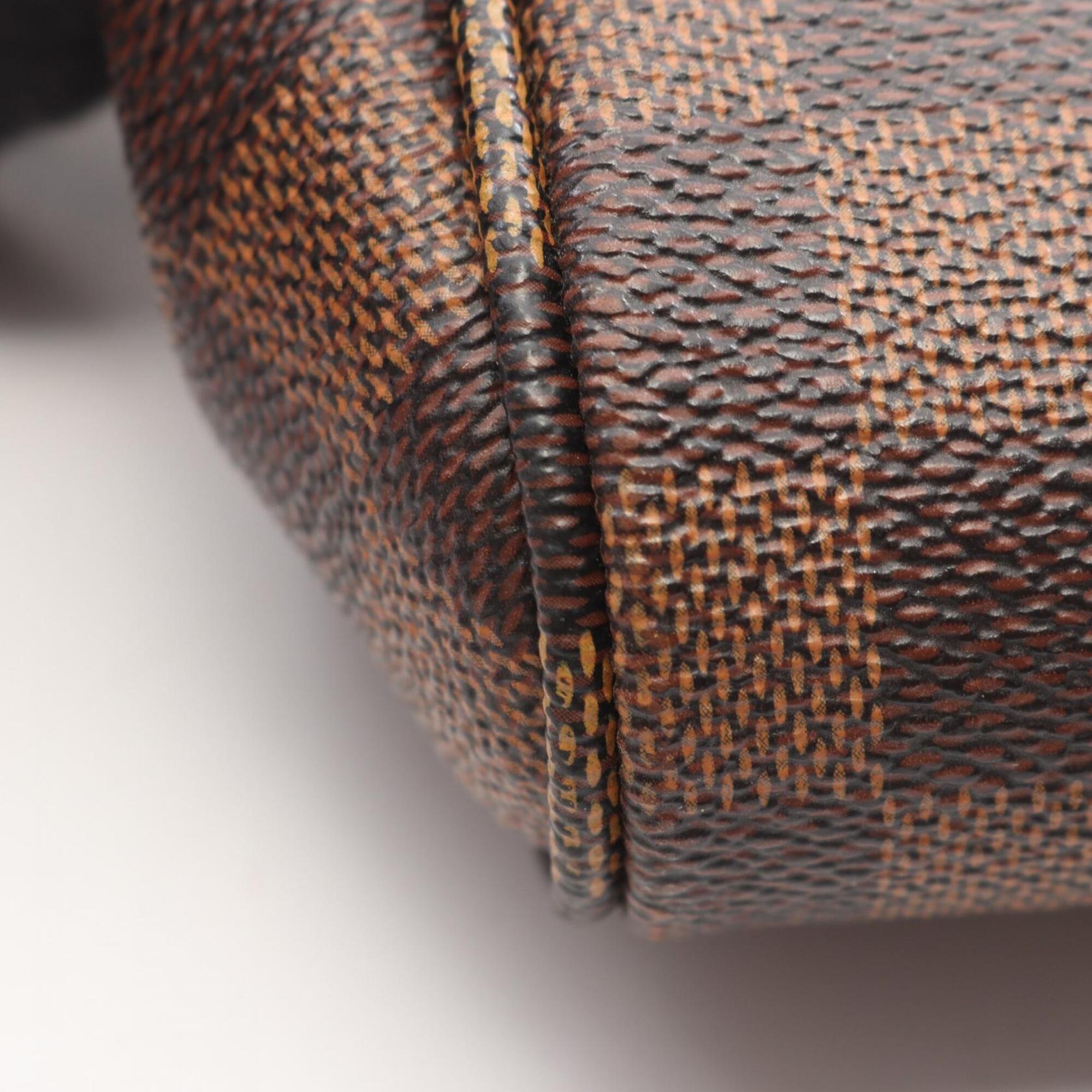 Louis Vuitton Brown Ebene Coated Canvas Pvc Damier Canvas Leather Handbag (Pre-Owned)