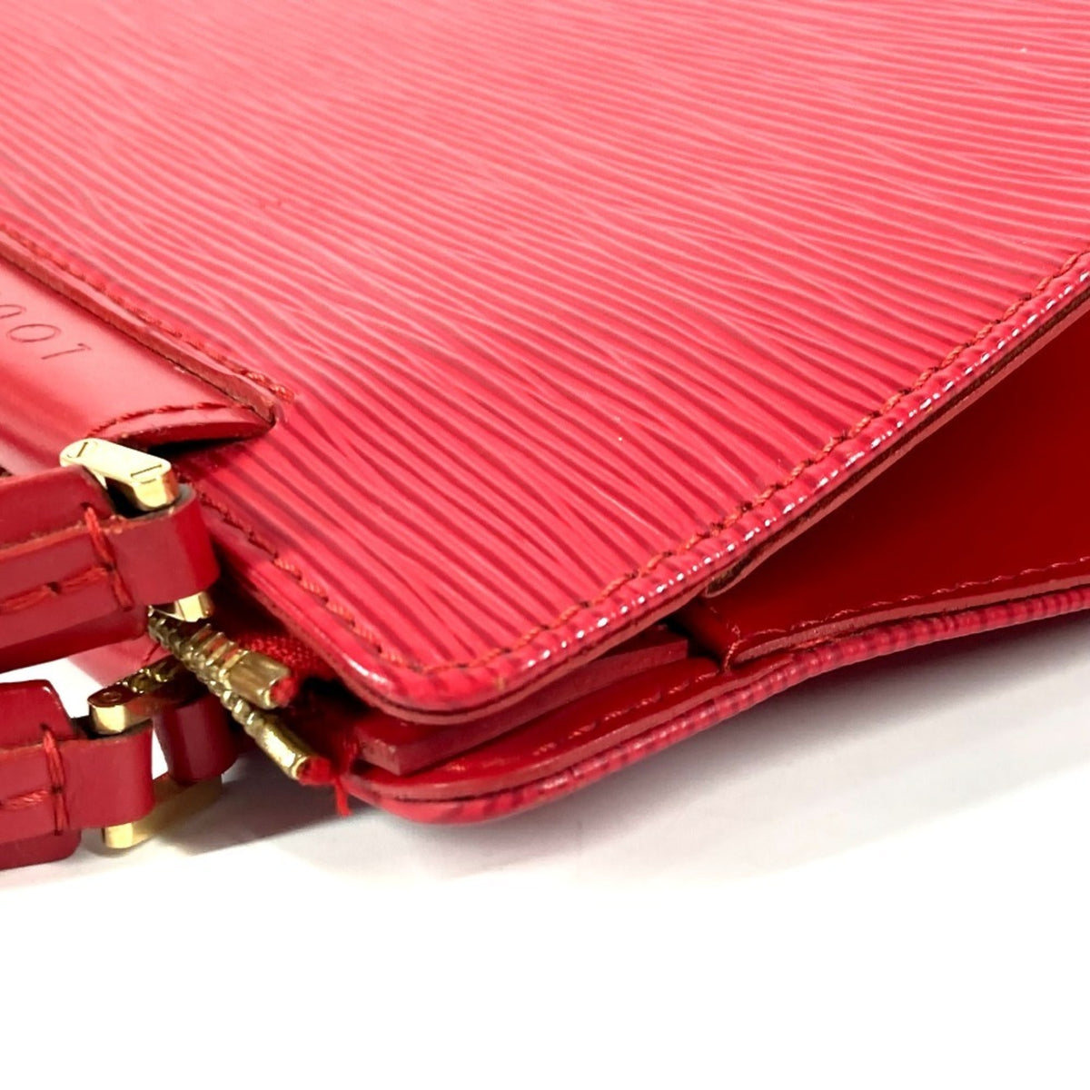 Louis Vuitton Red Color Epi Leather Handbag Tote Bag (Pre-Owned)