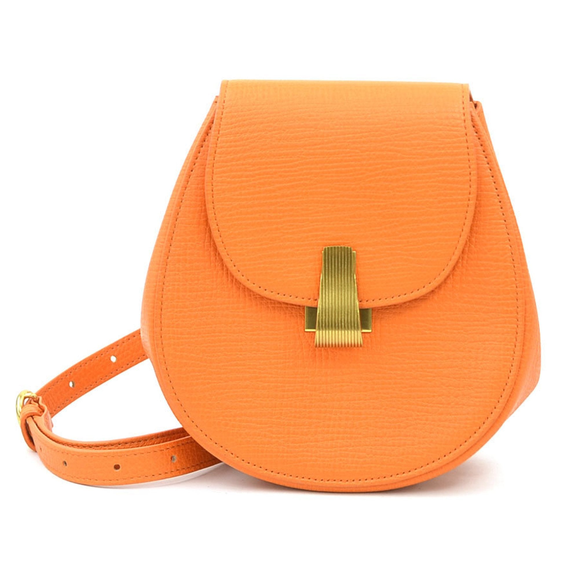 Bottega Veneta Orange Leather Fanny Pack (Pre-Owned)