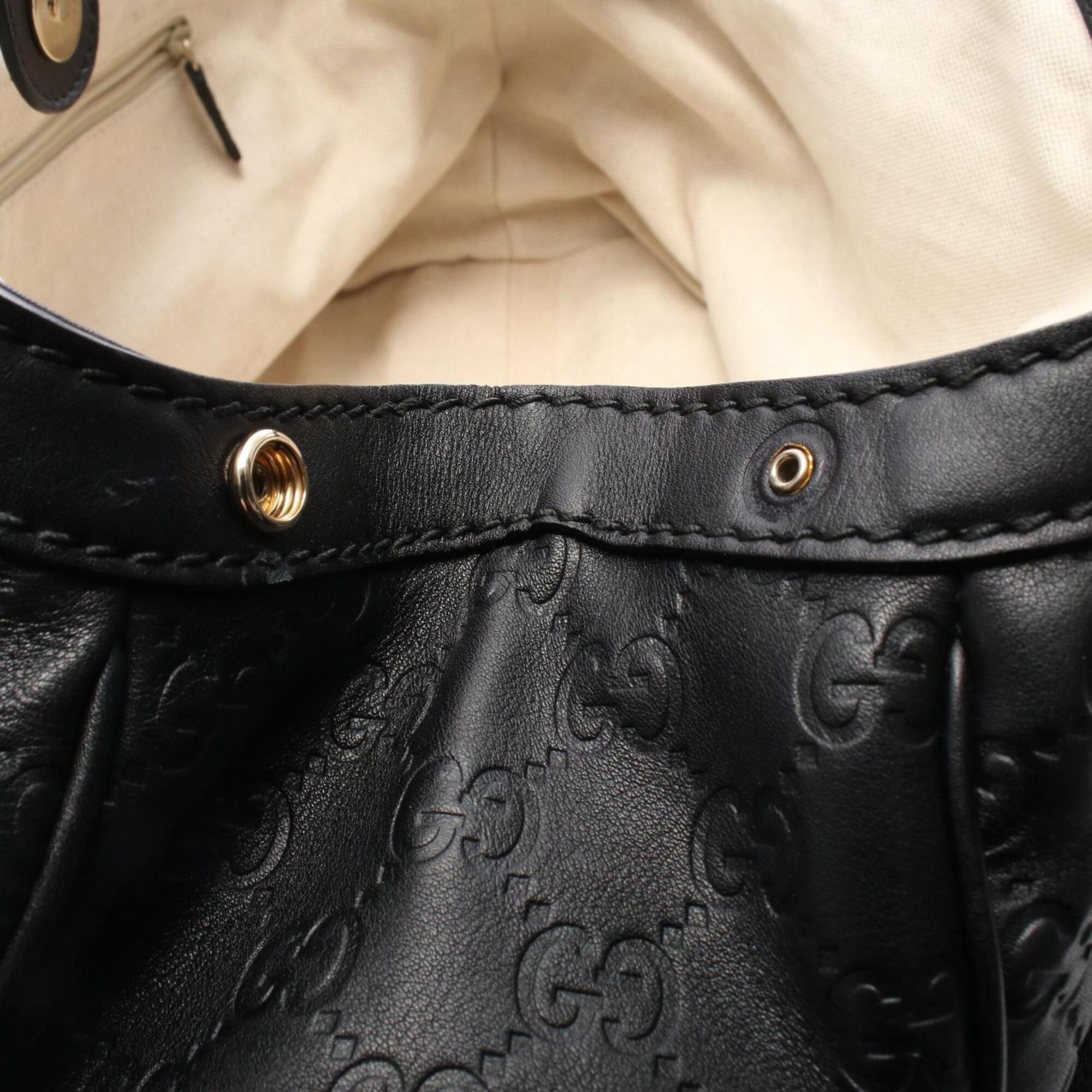 Gucci Black Leather Handbag (Pre-Owned)