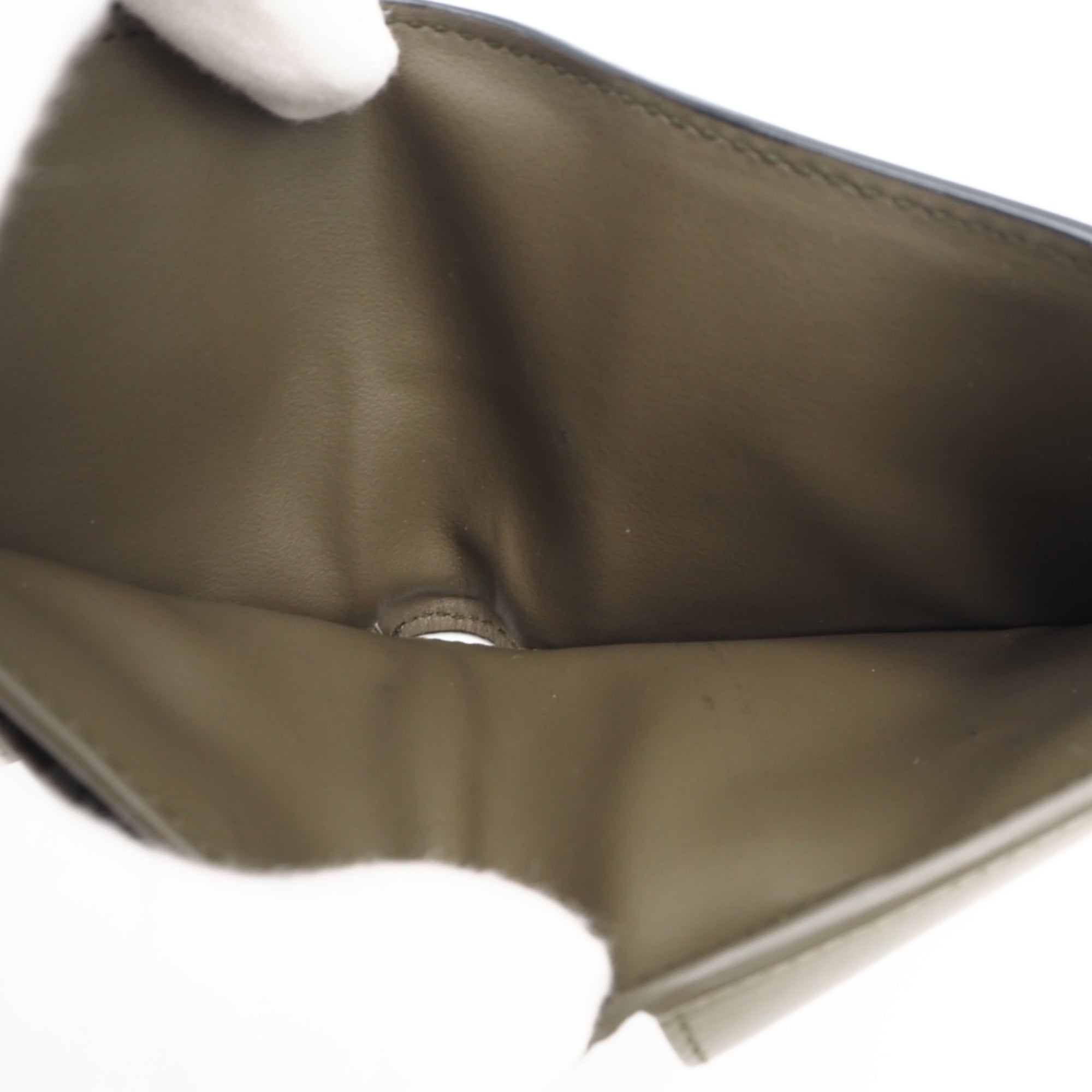 Bottega Veneta Gray Khaki Leather Wallet (Bi-Fold) (Pre-Owned)