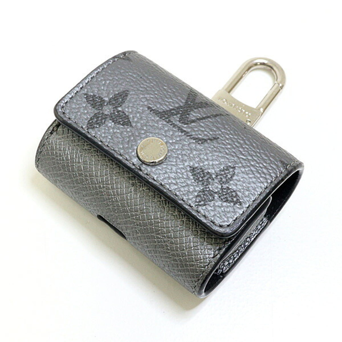 Louis Vuitton Gray Gunmetal Taigarama Pouch (Pre-Owned)