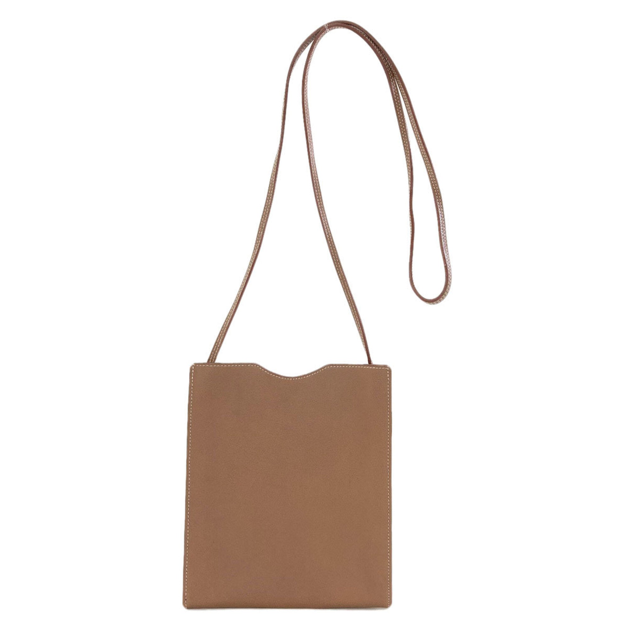 Hermes Brown Swift Leather Shoulder Bag (Pre-Owned)