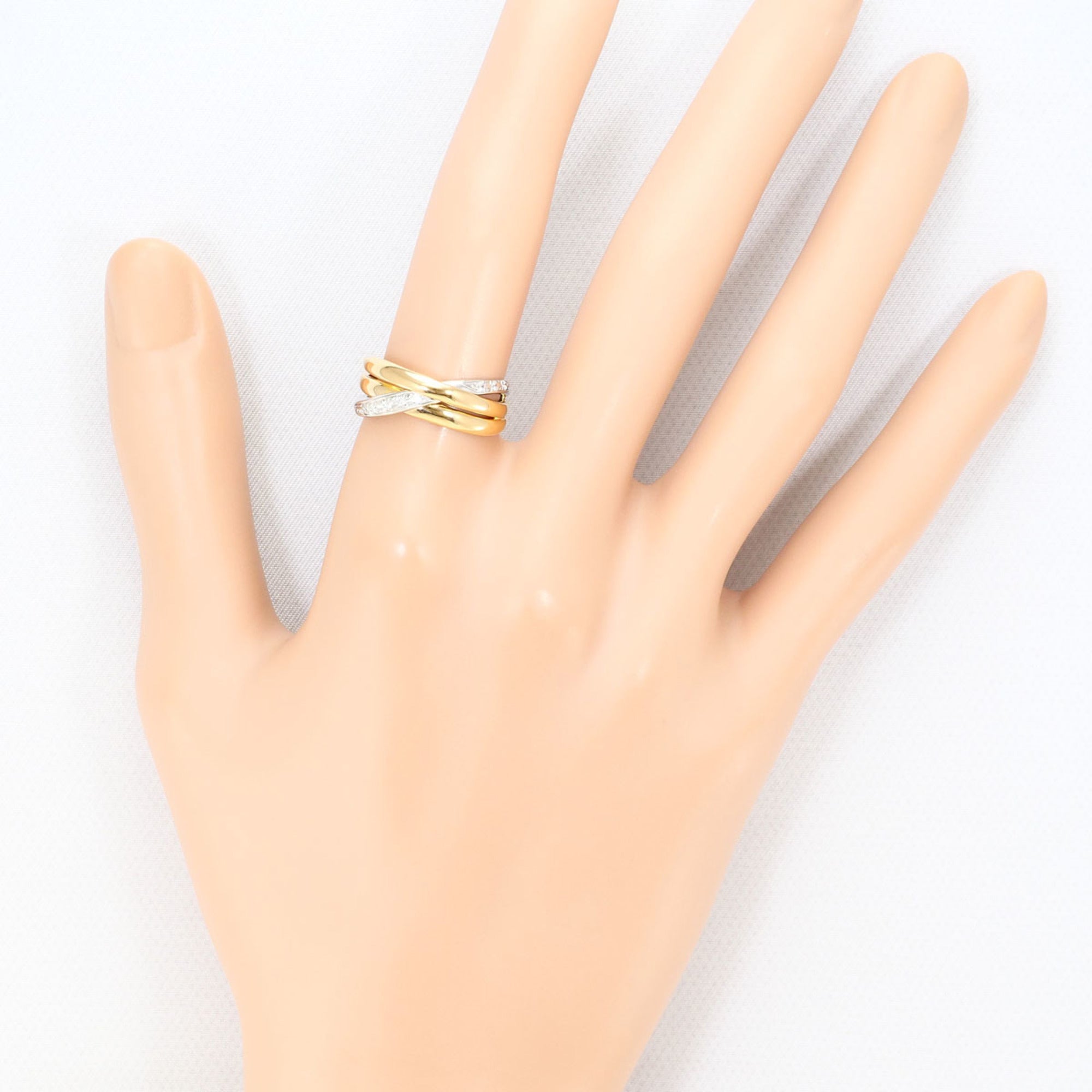Unbranded Platinum Yellow Gold Yellow Gold (18K) Platinum 900 Band Ring (Pre-Owned)