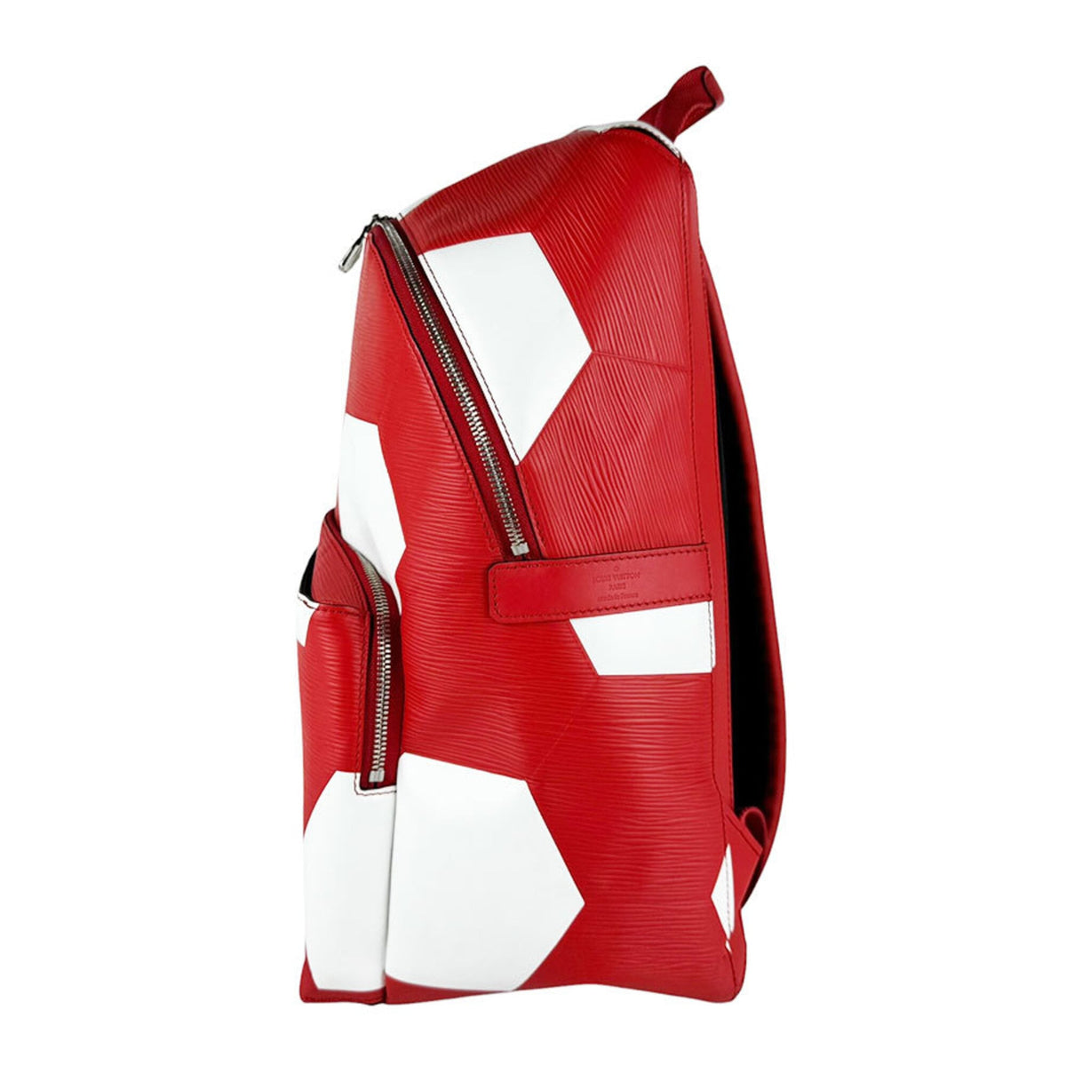 Louis Vuitton Red Color White Epi Leather Backpack (Pre-Owned)