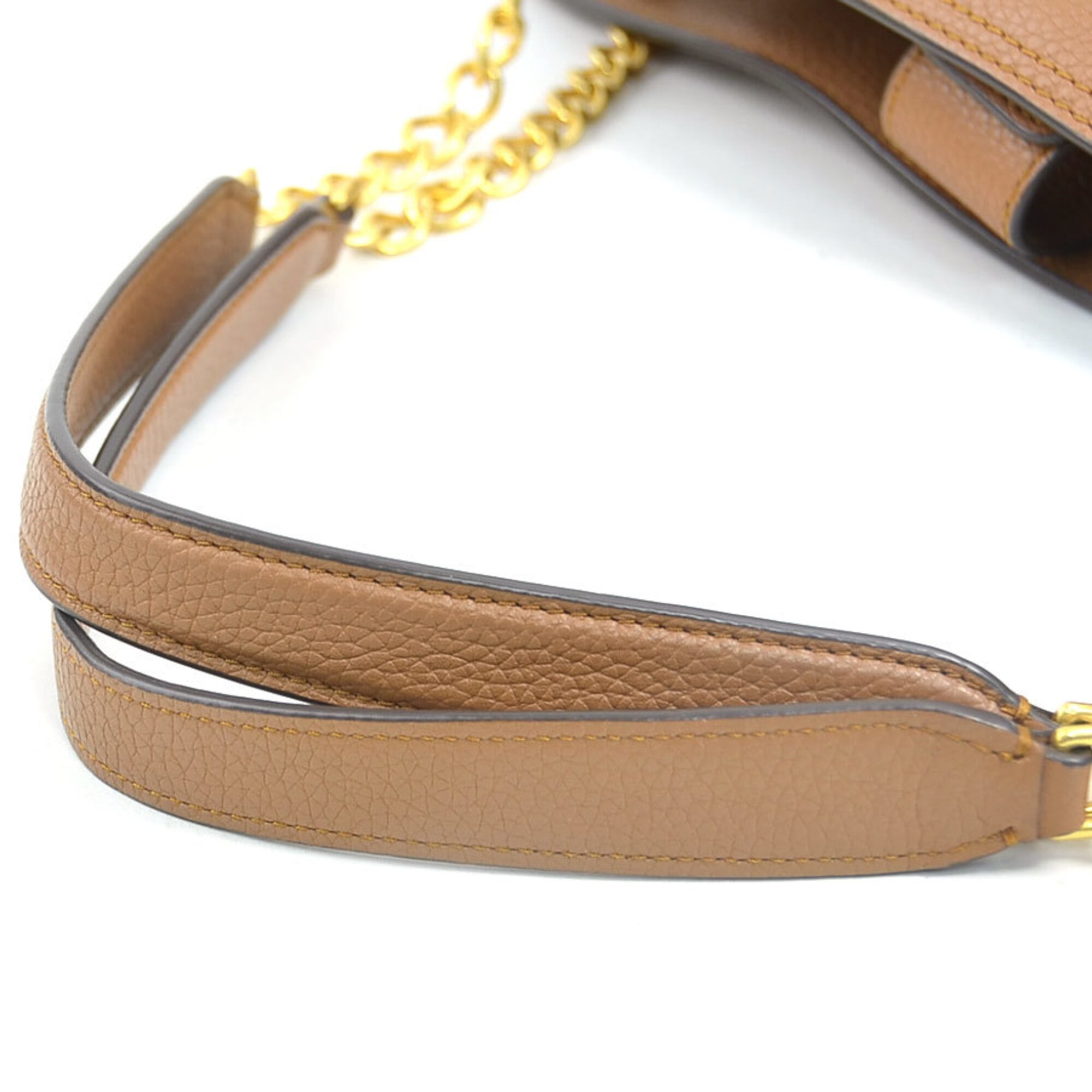 Tory Burch Brown Leather Shoulder Bag (Pre-Owned)