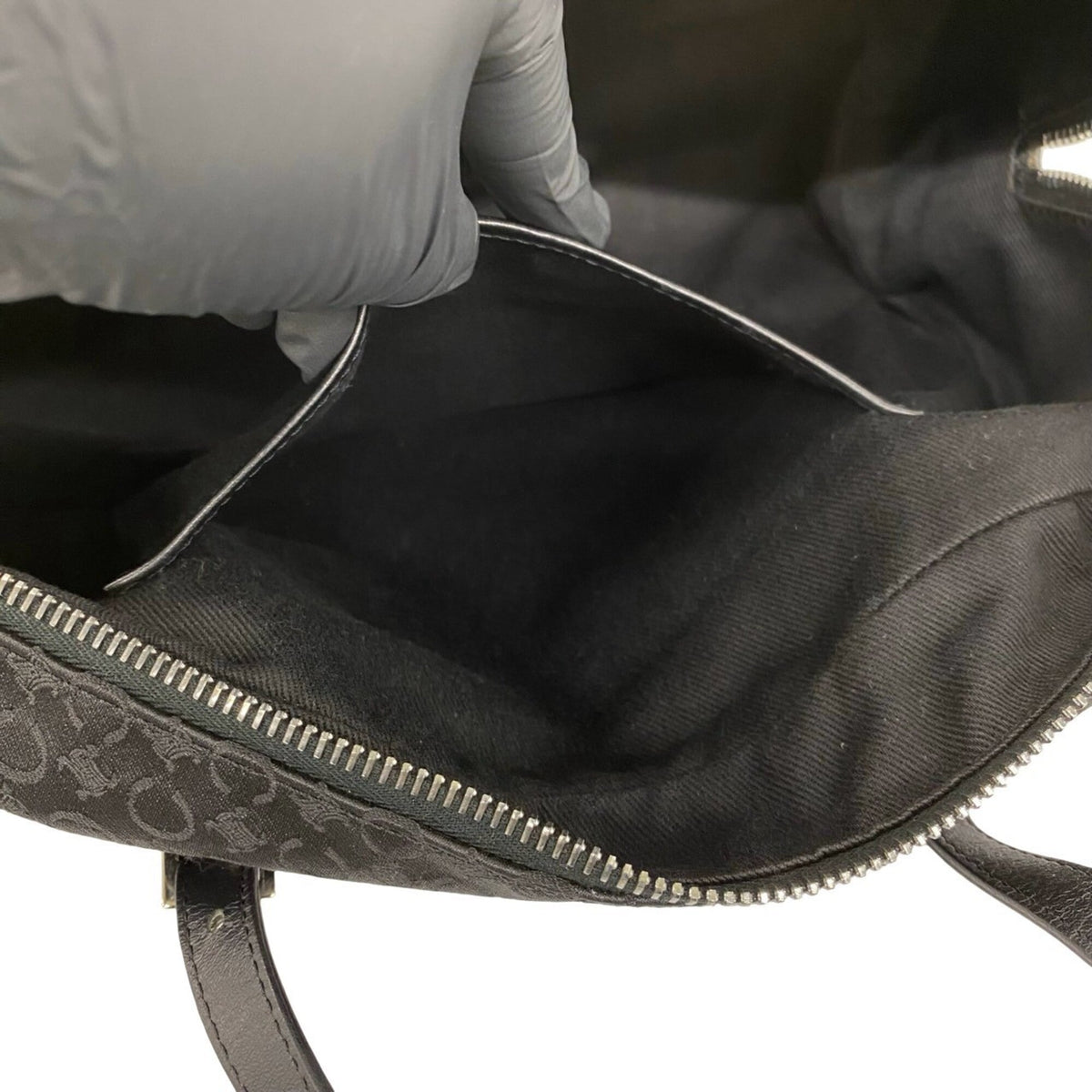 Celine Black Canvas Leather Handbag (Pre-Owned)