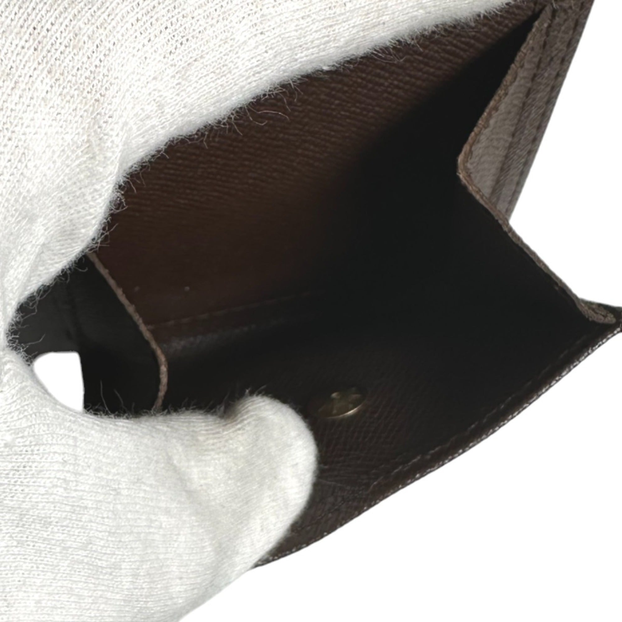 Louis Vuitton Brown Damier Canvas Wallet (Bi-Fold) (Pre-Owned)