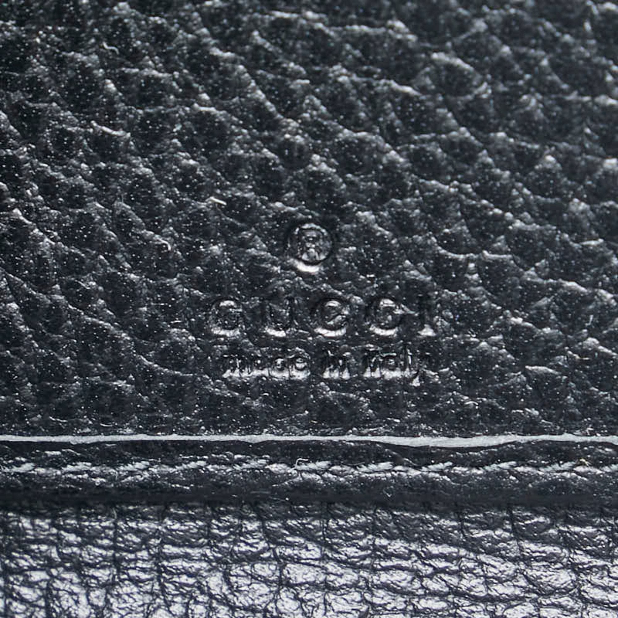 Gucci Black Leather Long Wallet (Bi-Fold) (Pre-Owned)