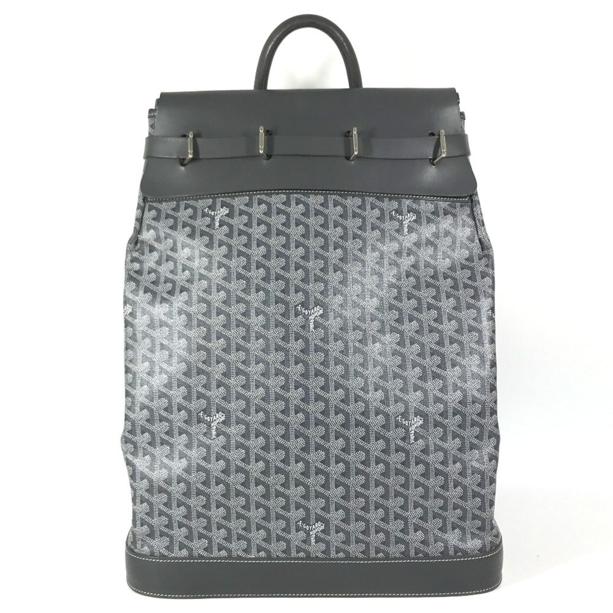 Goyard Gray Pvc Leather Boston Bag Handbag Tote Bag (Pre-Owned)