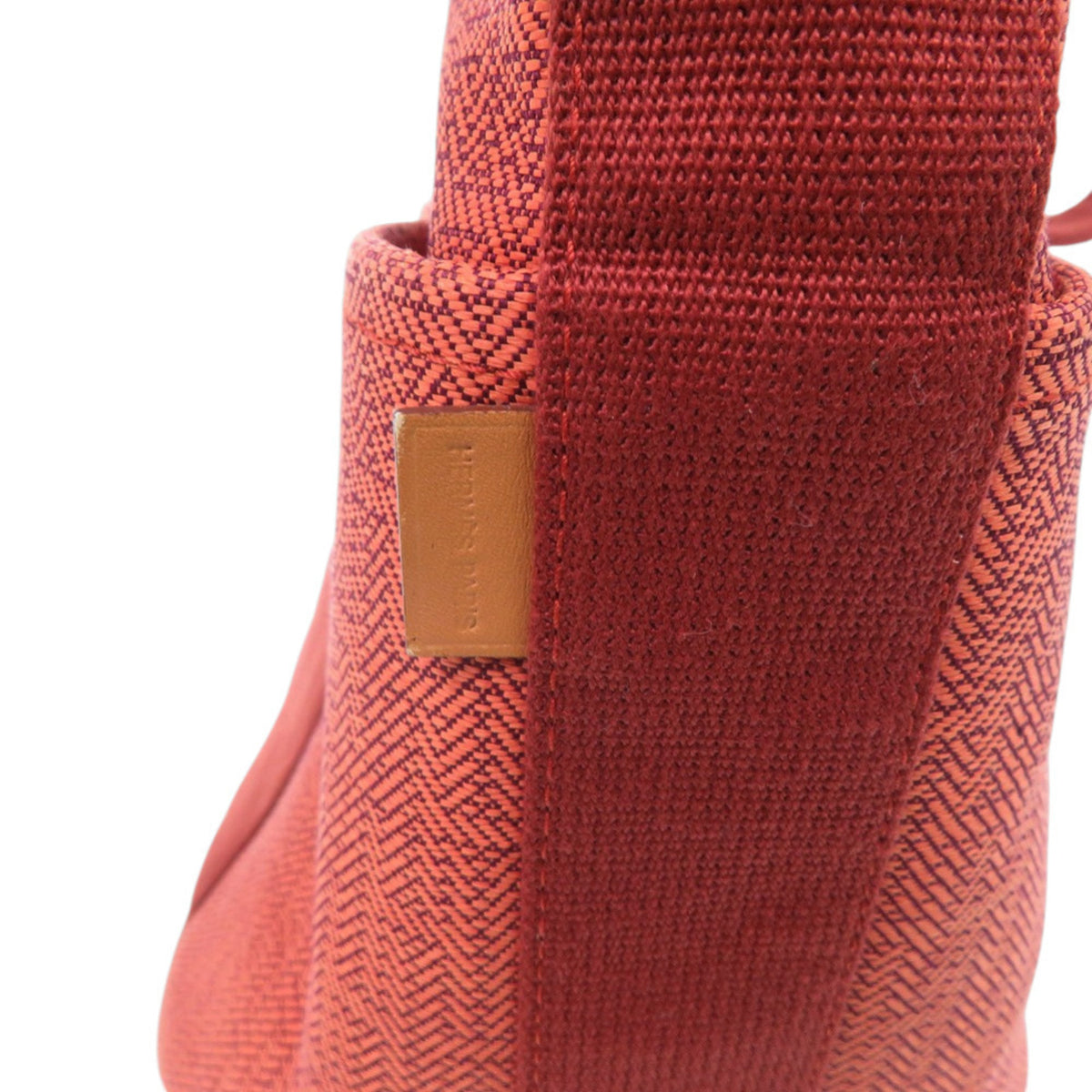Hermes Orange Toile H Handbag (Pre-Owned)