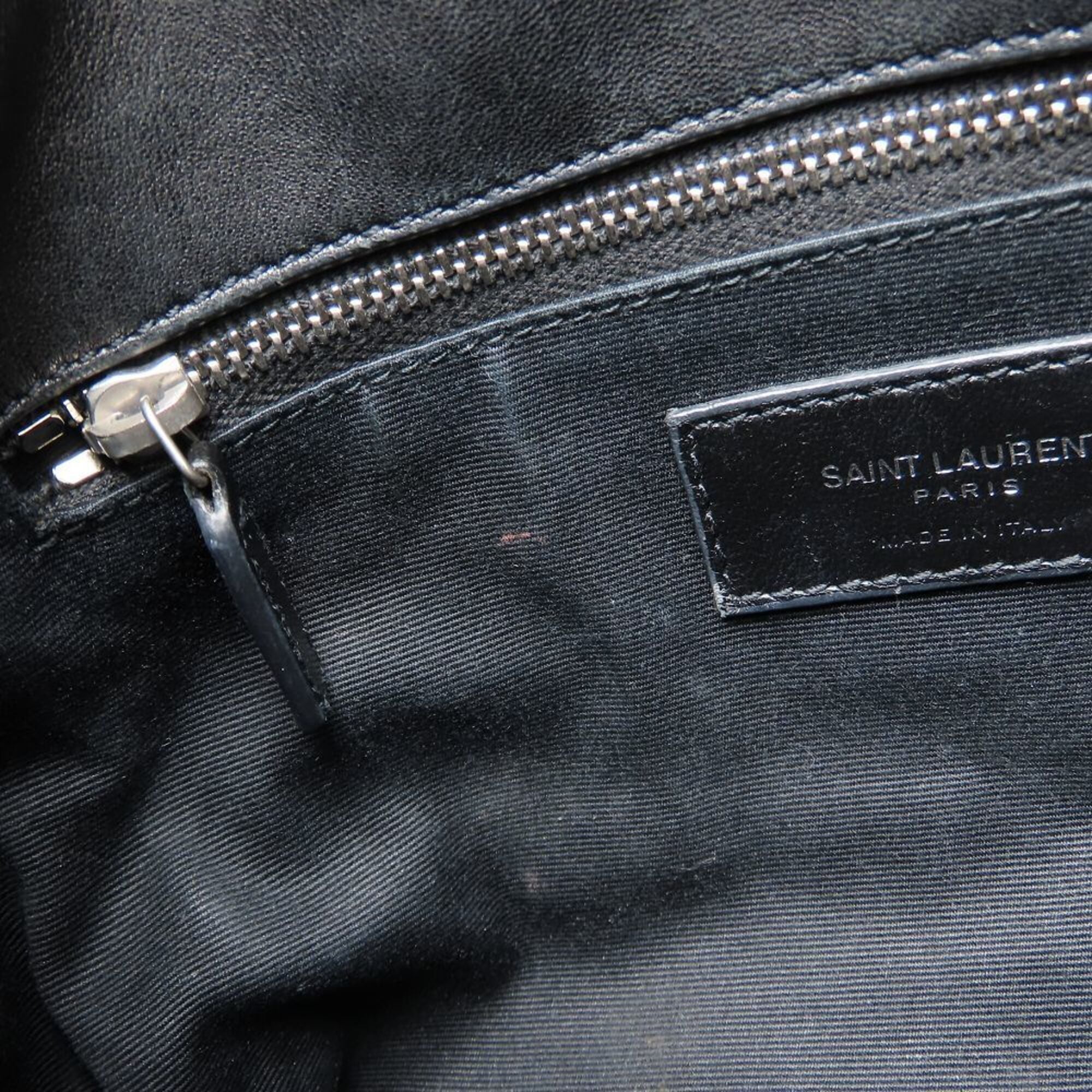 Yves Saint Laurent Black Leather Shoulder Bag (Pre-Owned)