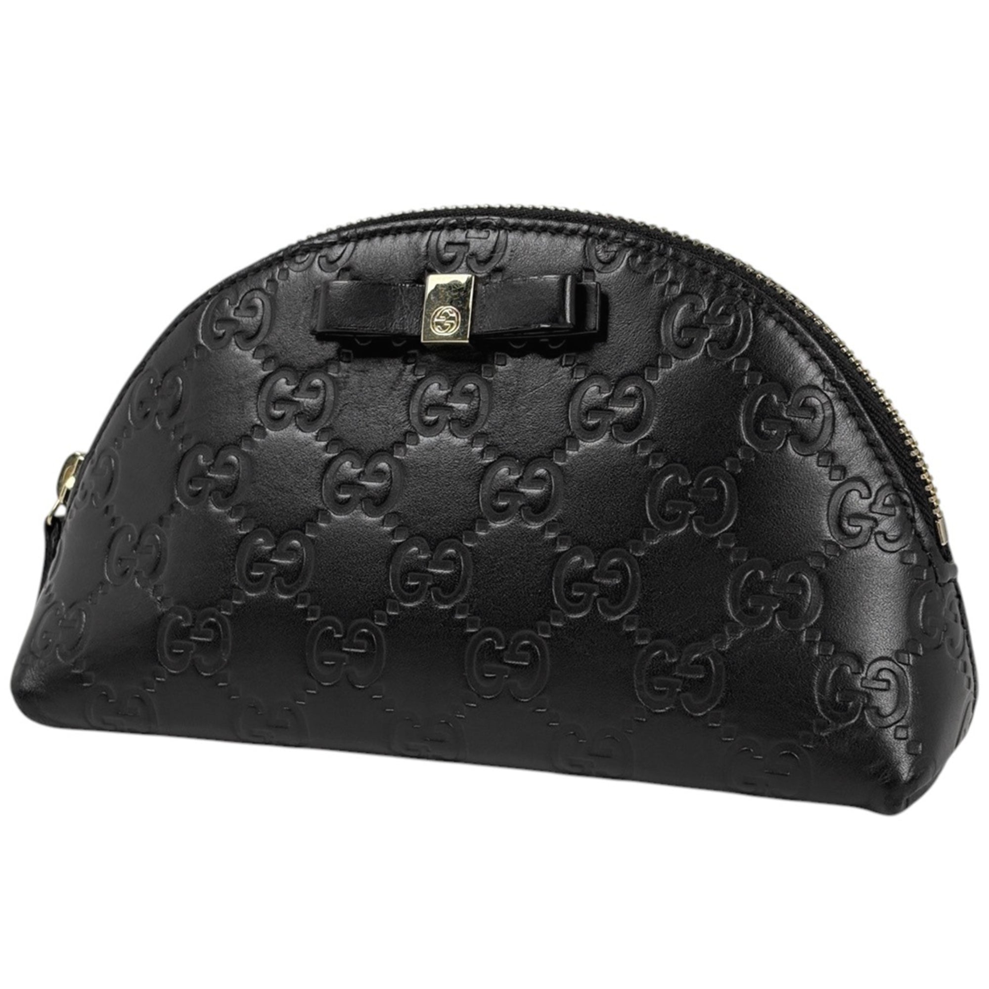 Gucci Black Leather Pouch (Pre-Owned)