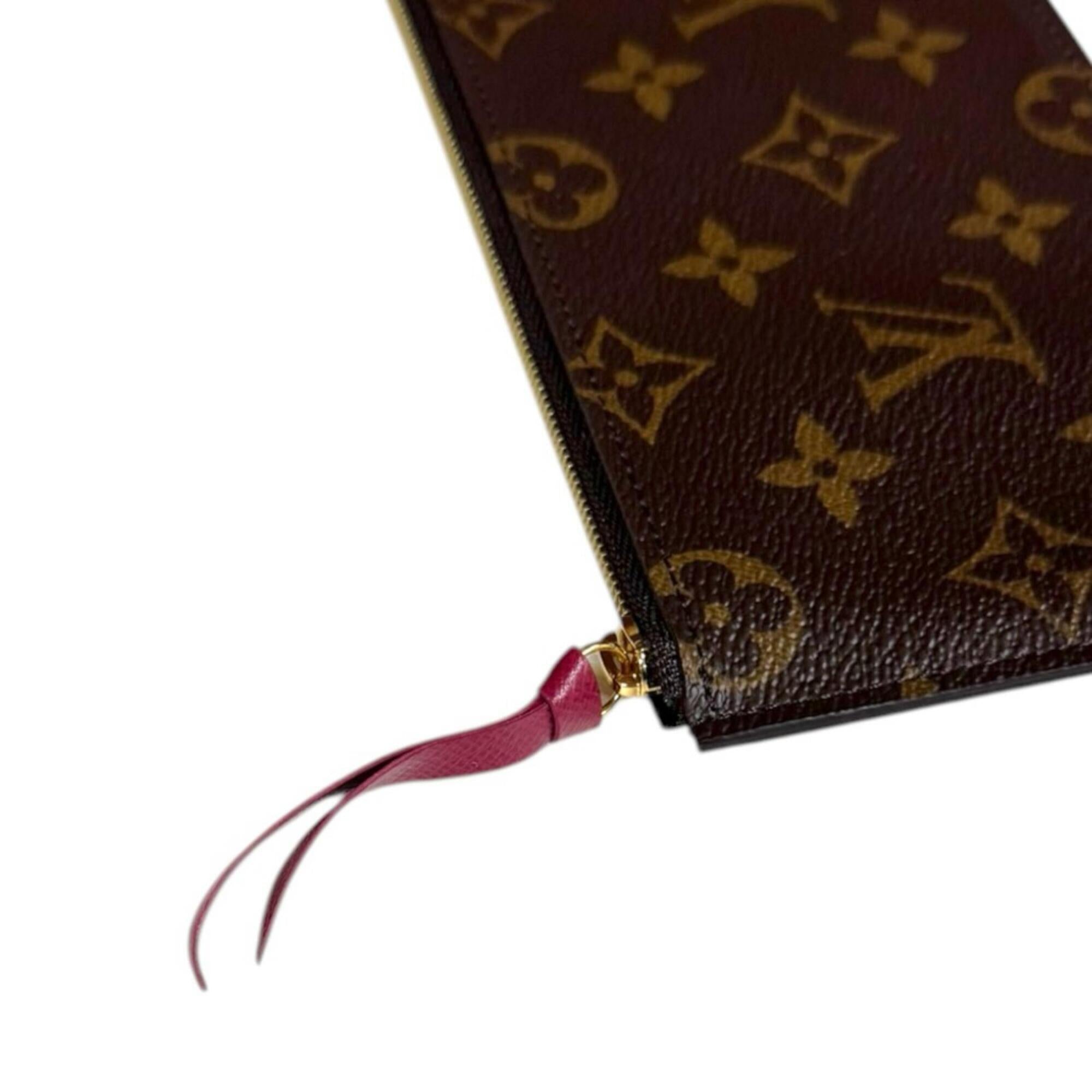 Louis Vuitton Brown Fuchsia Monogram Canvas Pochette Shoulder Bag (Pre-Owned)