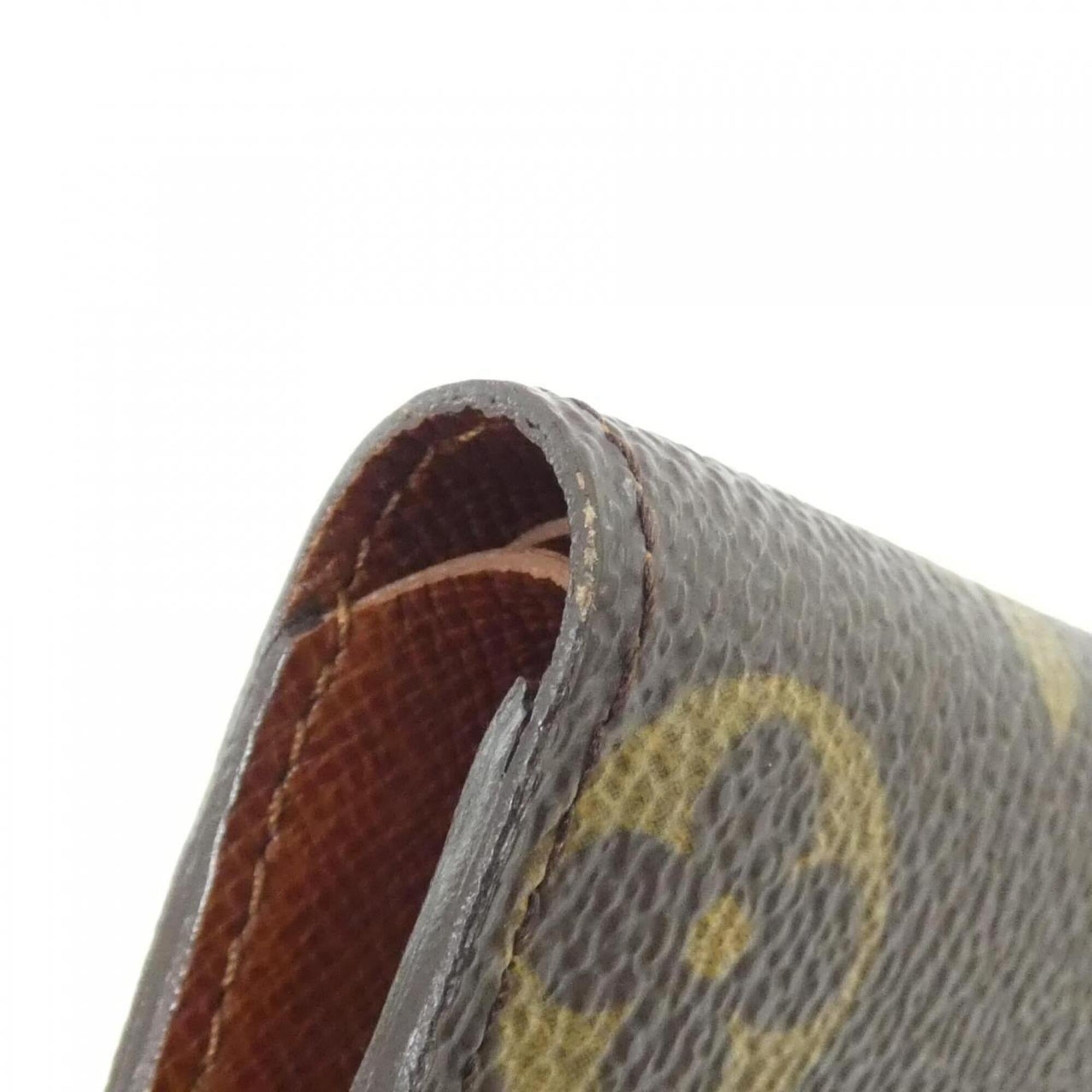 Louis Vuitton Brown Coated Canvas Wallet (Bi-Fold) (Pre-Owned)