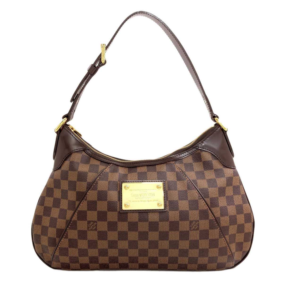 Louis Vuitton Damier Canvas Ebene Damier Canvas Shoulder Bag (Pre-Owned)