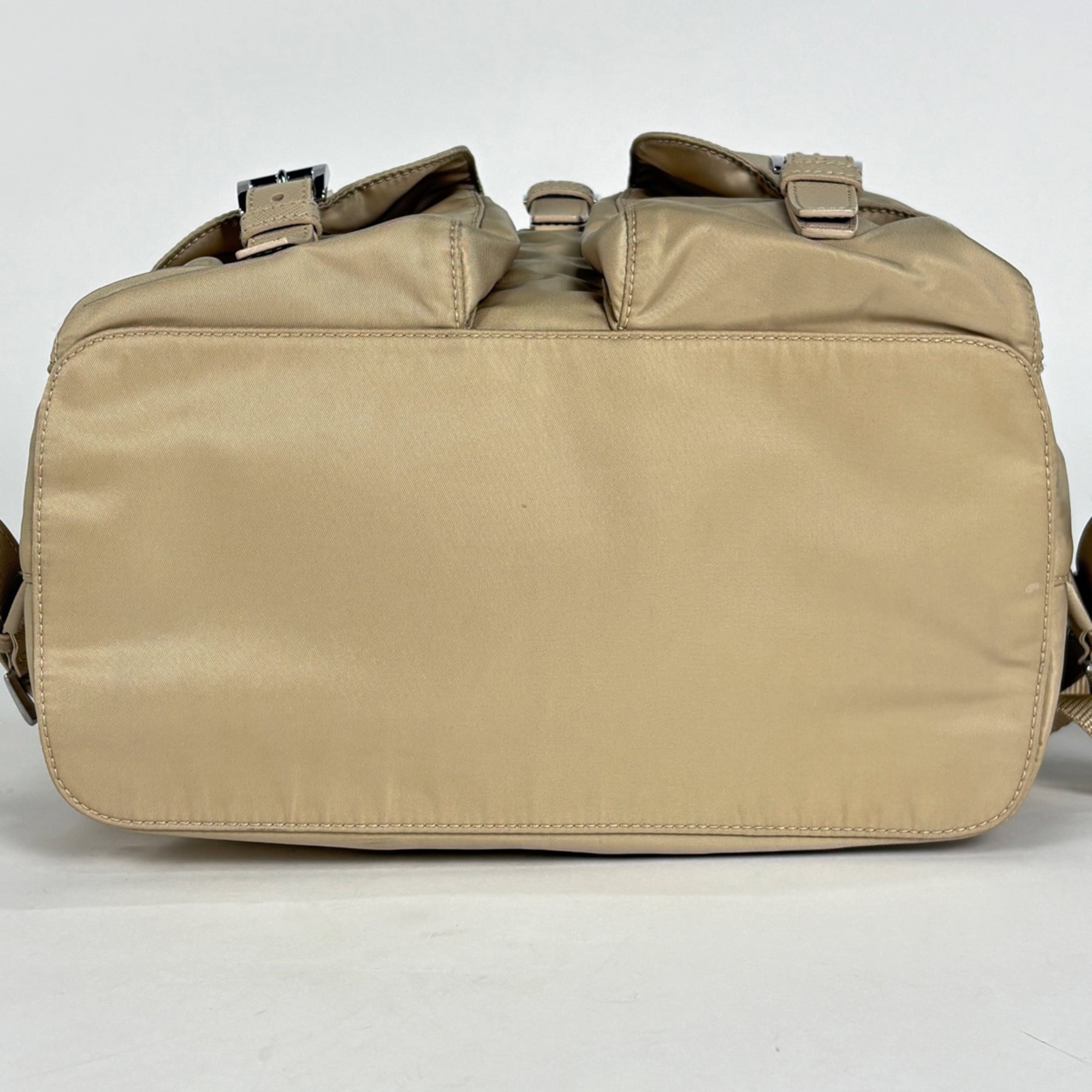 Prada Beige Nylon Backpack (Pre-Owned)