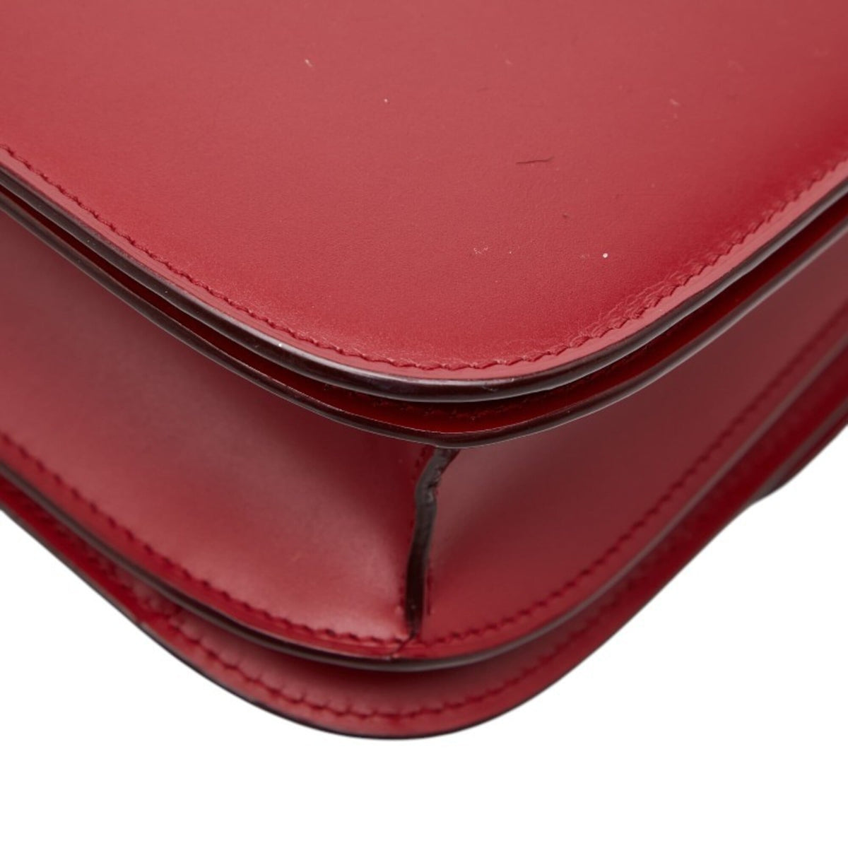 Celine Red Color Leather Handbag Shoulder Bag (Pre-Owned)