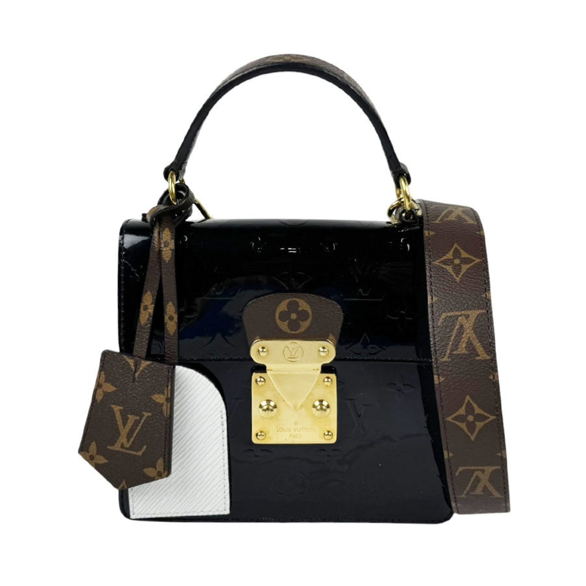 Louis Vuitton Monogram Noir Monogram Vernis Monogram Handbag Shoulder Bag (Pre-Owned)