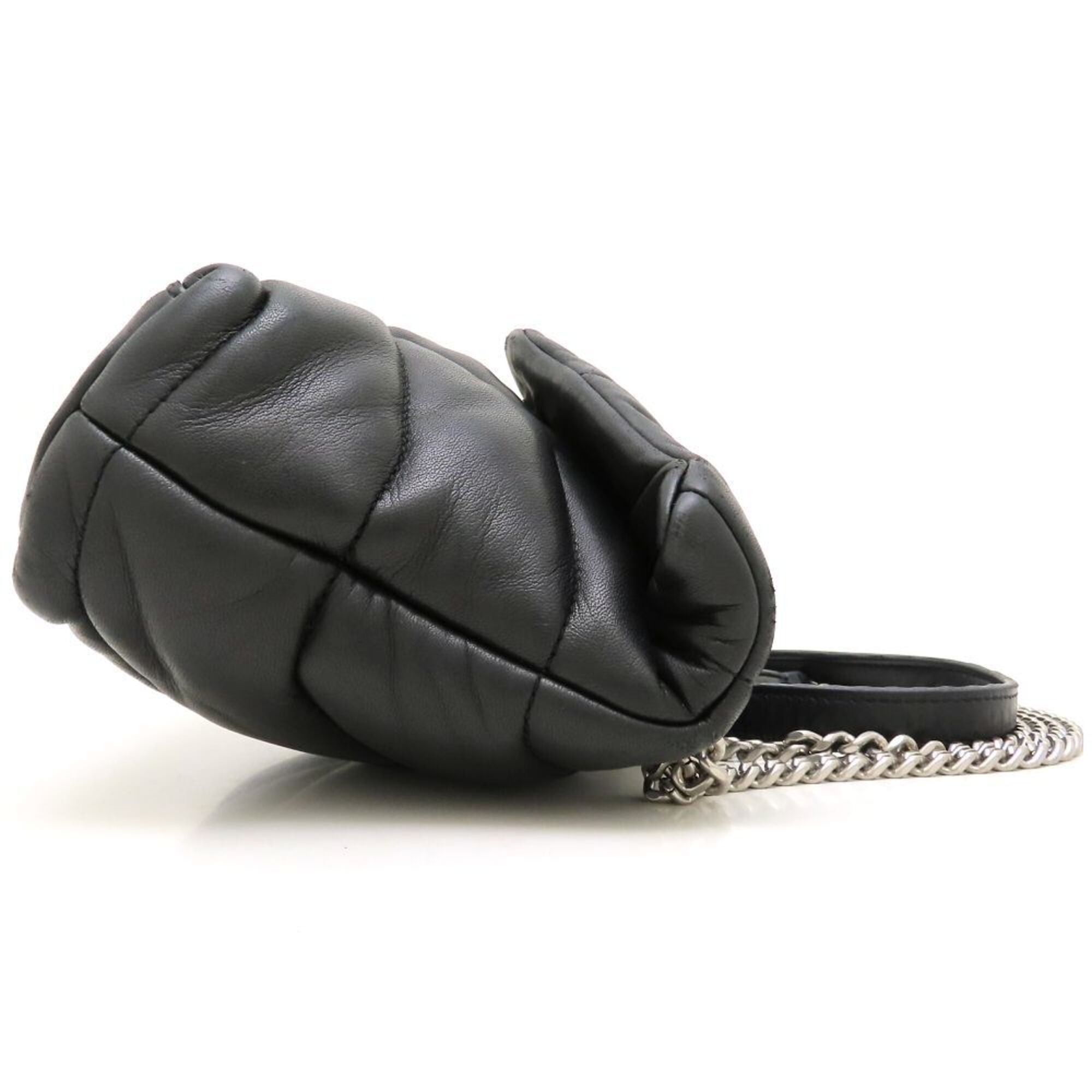 Yves Saint Laurent Black Leather Shoulder Bag (Pre-Owned)