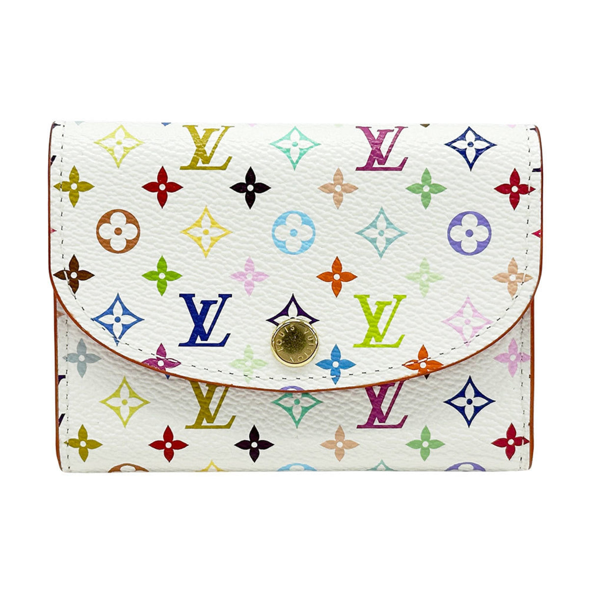 Louis Vuitton Multi-Color White Monogram Multicolore Coin Purse/Coin Case (Pre-Owned)