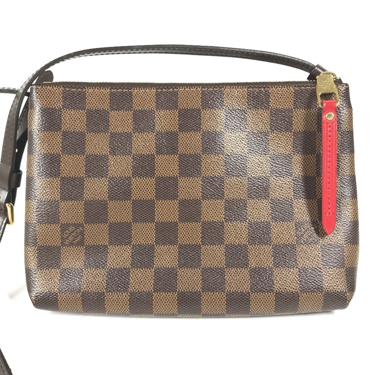 Louis Vuitton Brown Ebene Damier Canvas Pochette Shoulder Bag (Pre-Owned)