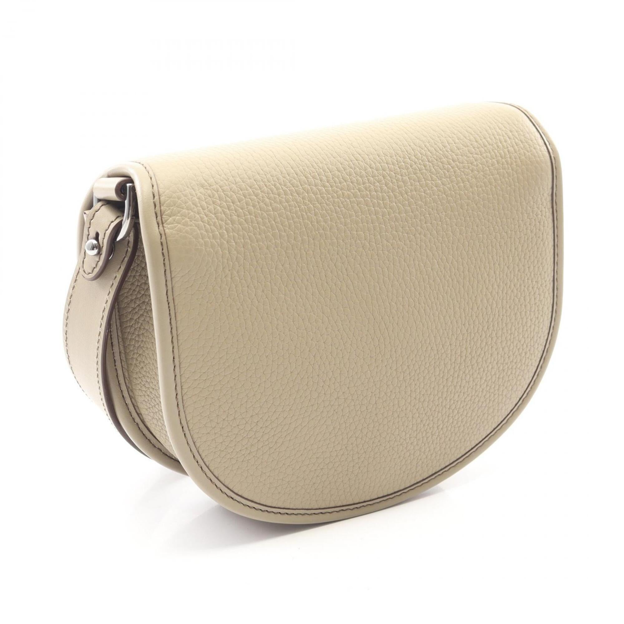 Christian Dior Beige Leather Handbag Shoulder Bag (Pre-Owned)