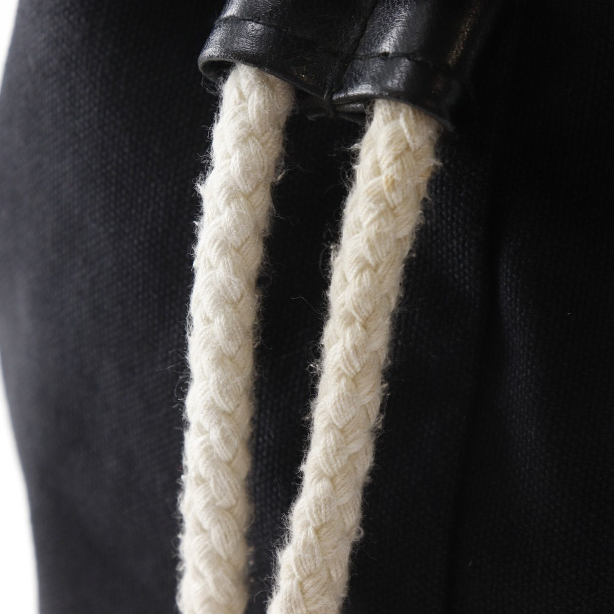 Chanel Black Cotton Shoulder Bag (Pre-Owned)