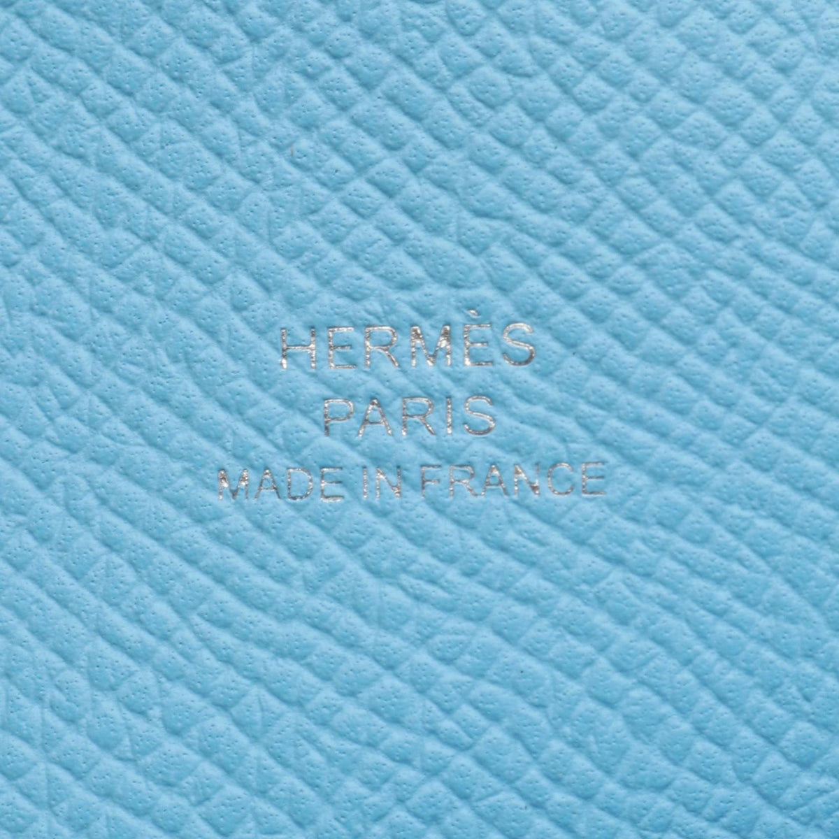 Hermes Blue Celeste Epsom Leather Leather Handbag Shoulder Bag (Pre-Owned)