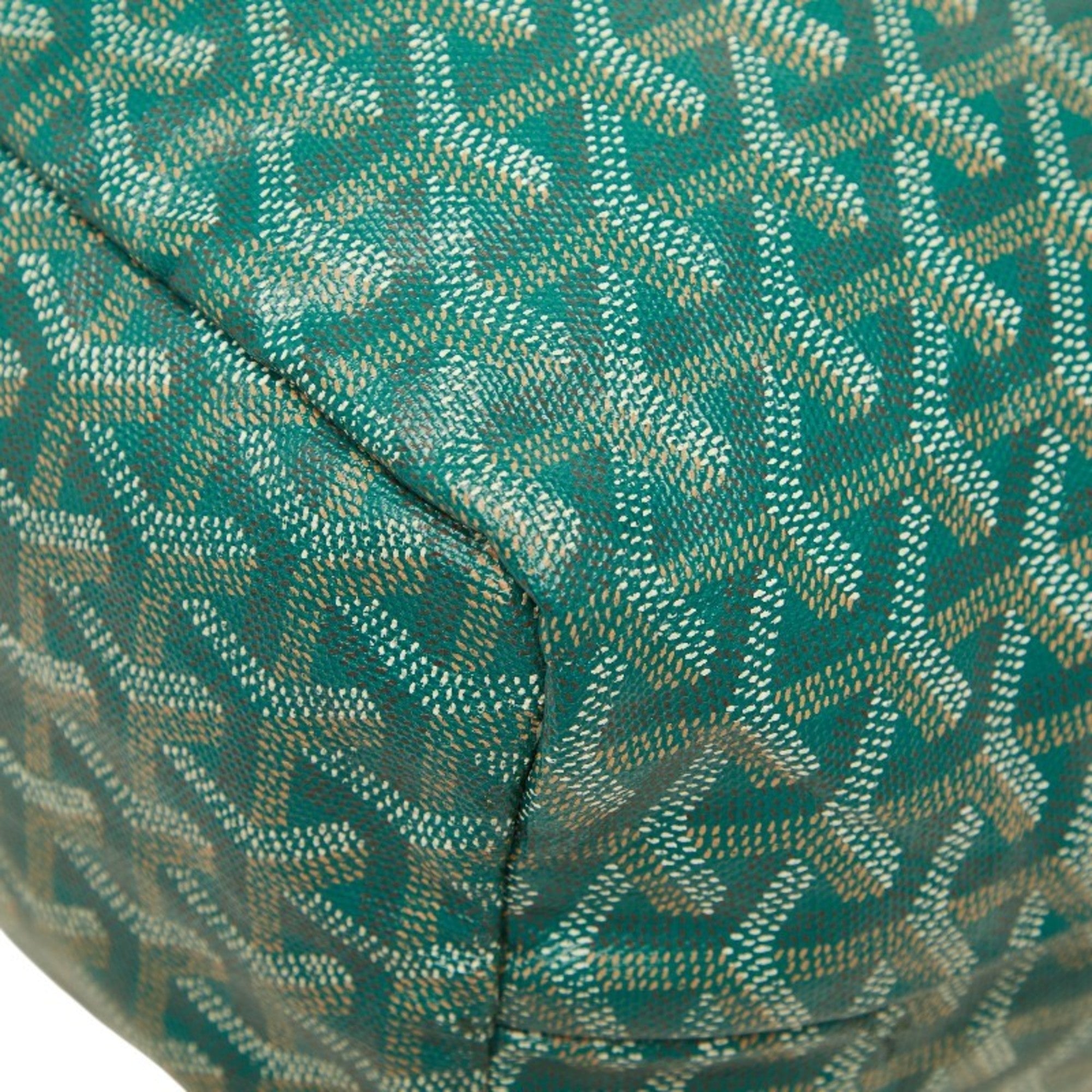 Goyard Green Pvc Leather Handbag Pouch Tote Bag (Pre-Owned)