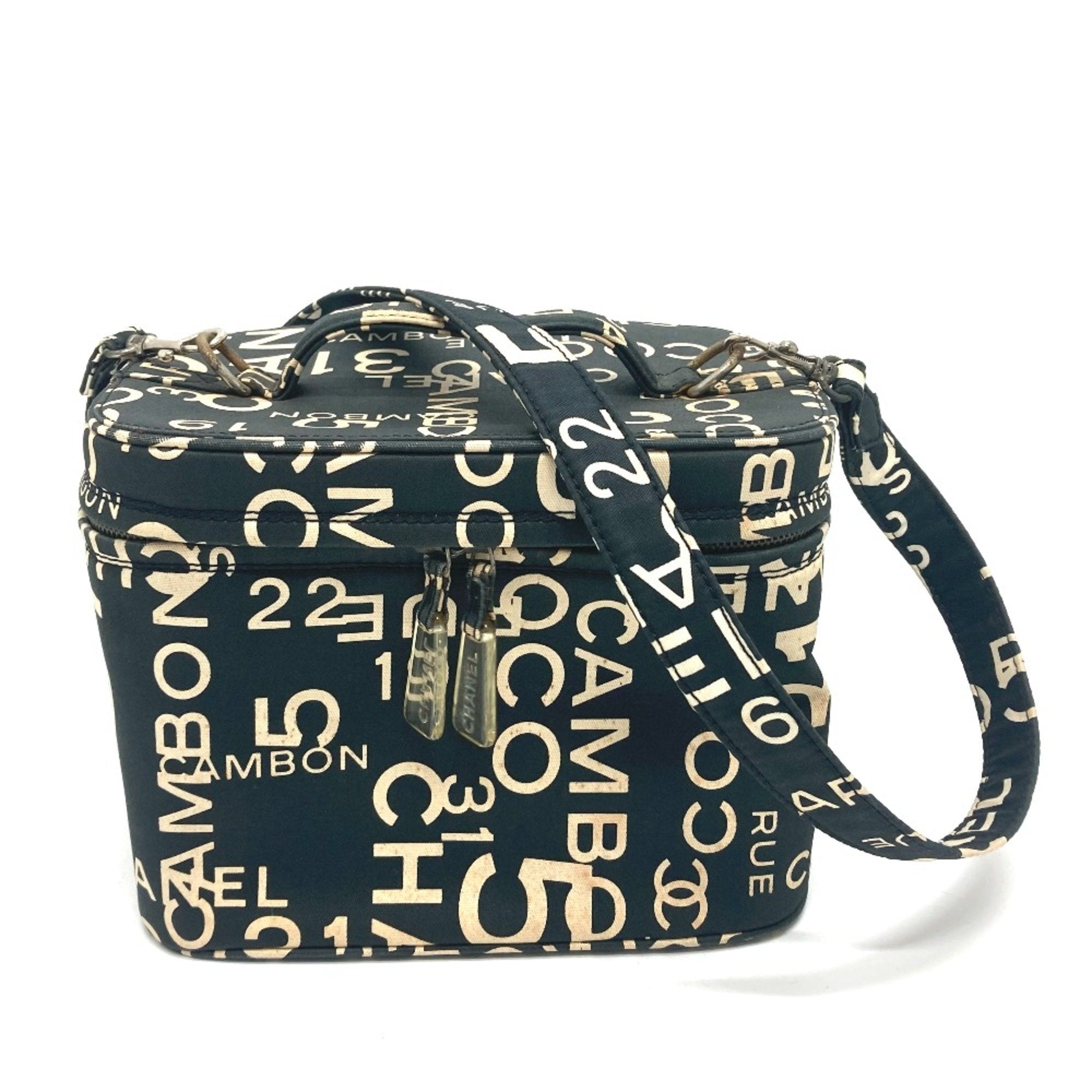 Chanel Black Cotton Handbag (Pre-Owned)