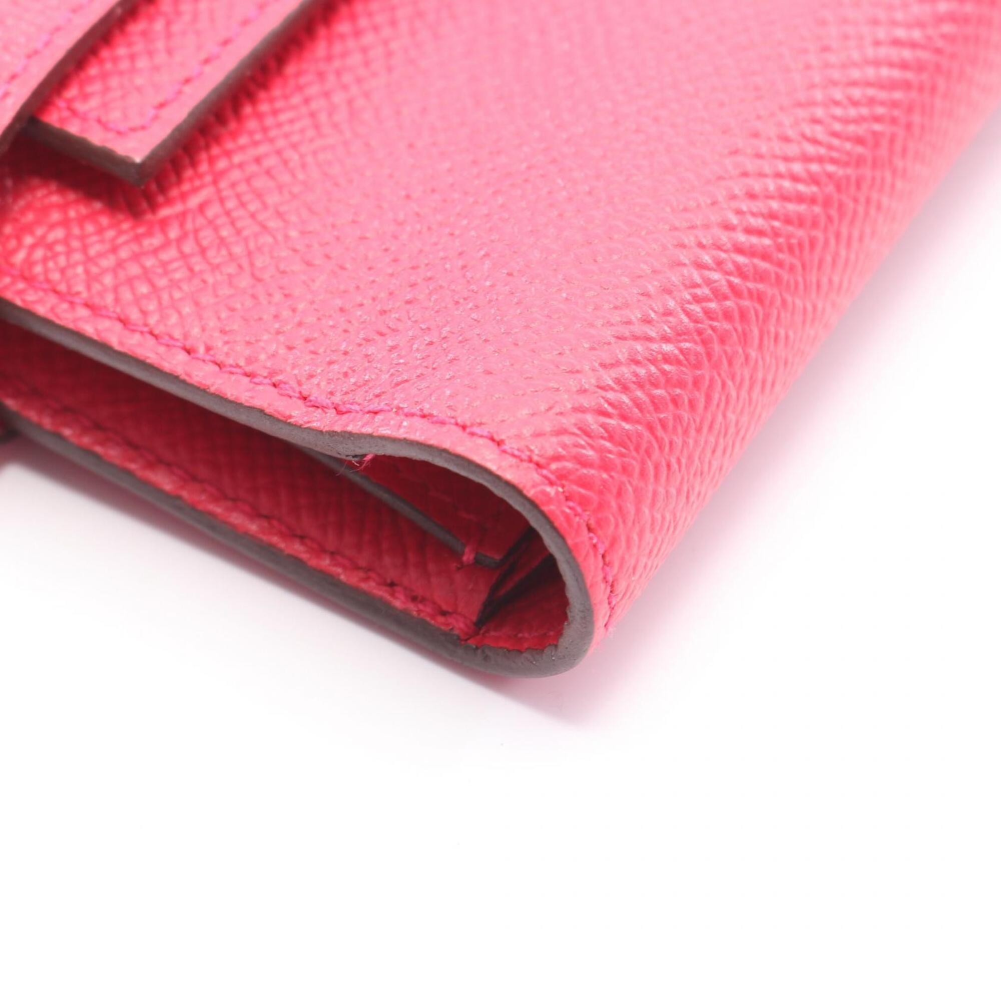 Hermes Pink Epsom Leather Wallet (Tri-Fold) (Pre-Owned)
