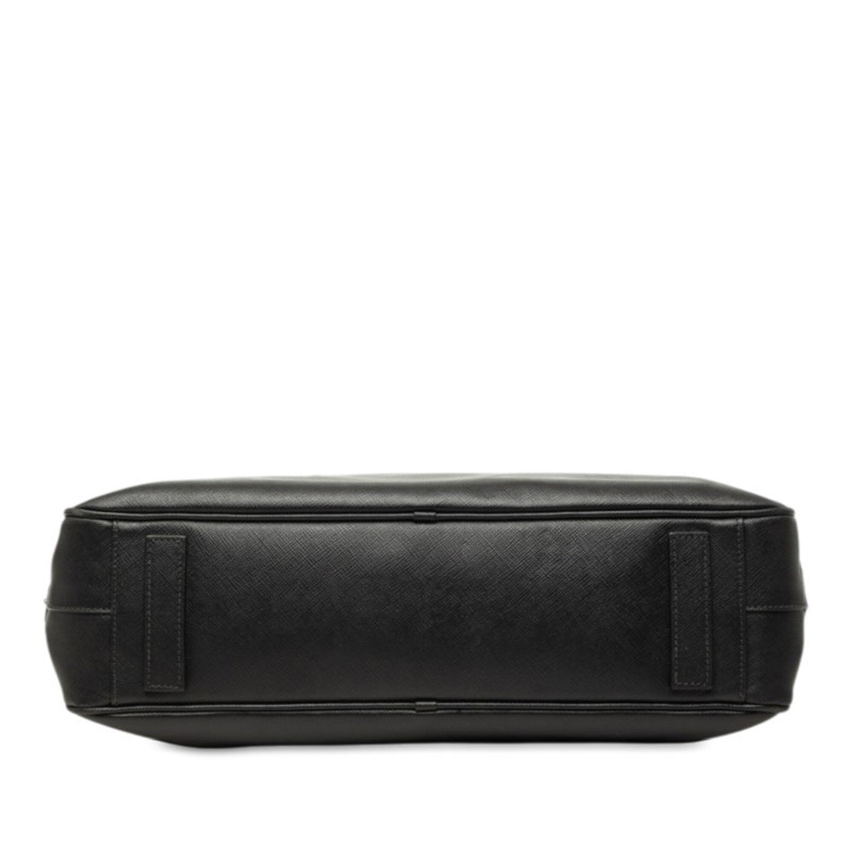 Prada Black Leather Briefcase Handbag (Pre-Owned)
