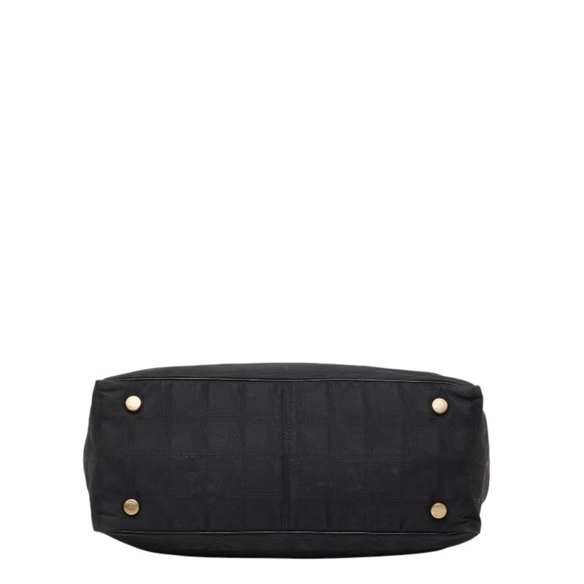 Chanel Black Nylon Leather Handbag (Pre-Owned)