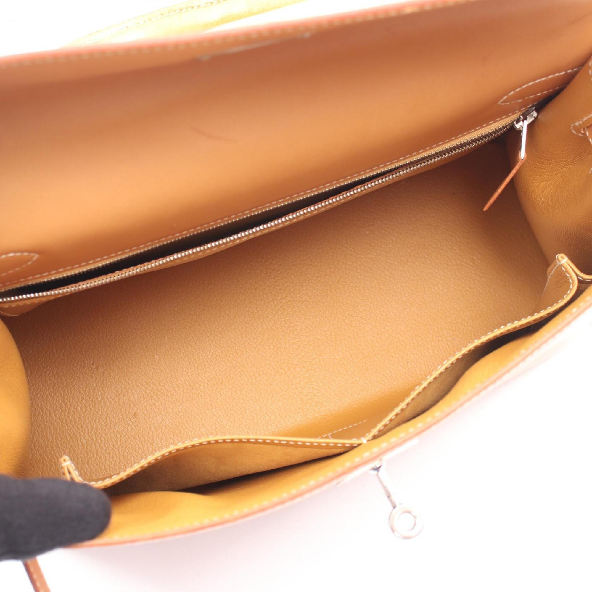 Hermes Brown Chamonix Leather Handbag (Pre-Owned)