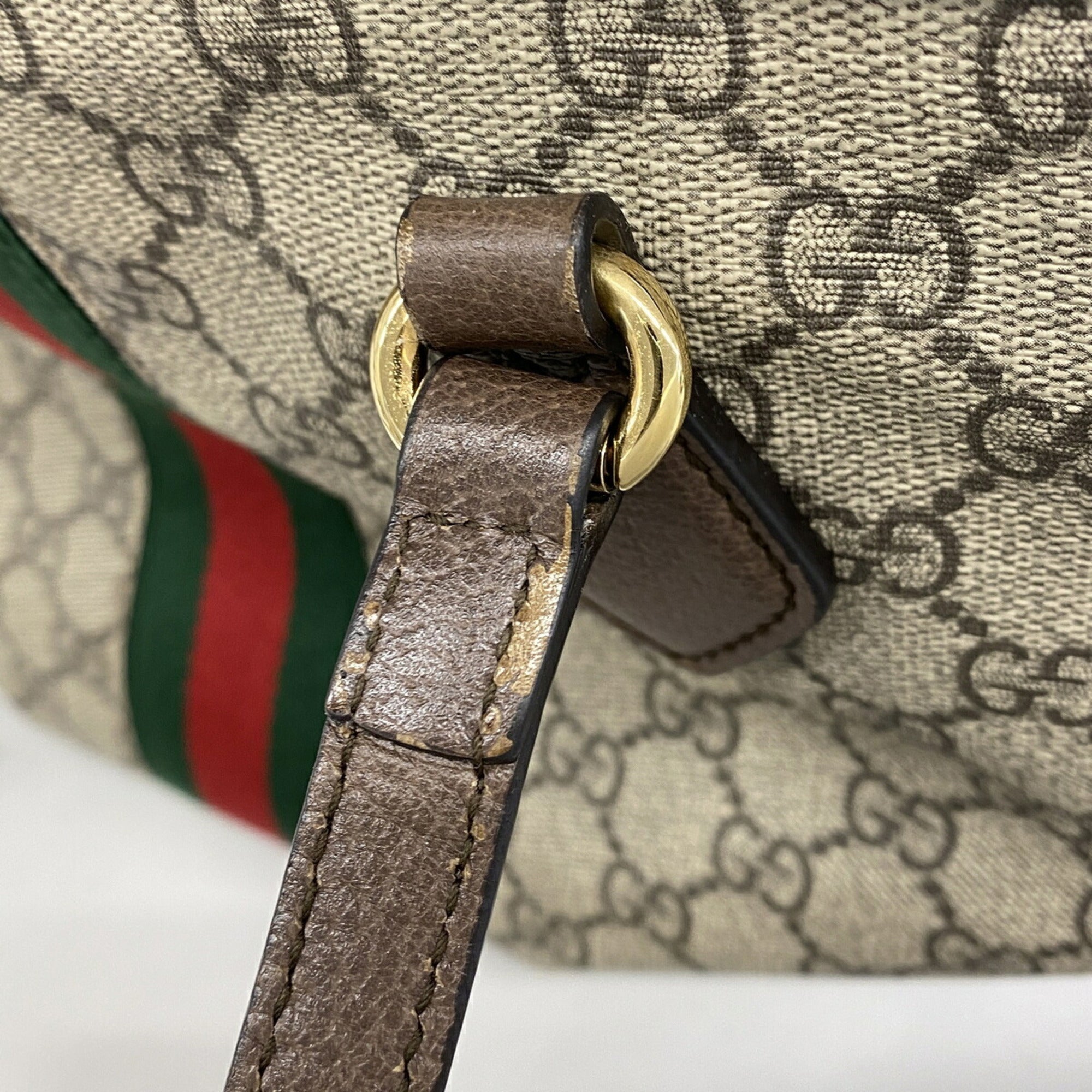 Gucci Beige Brown Pvc Tote Bag (Pre-Owned)