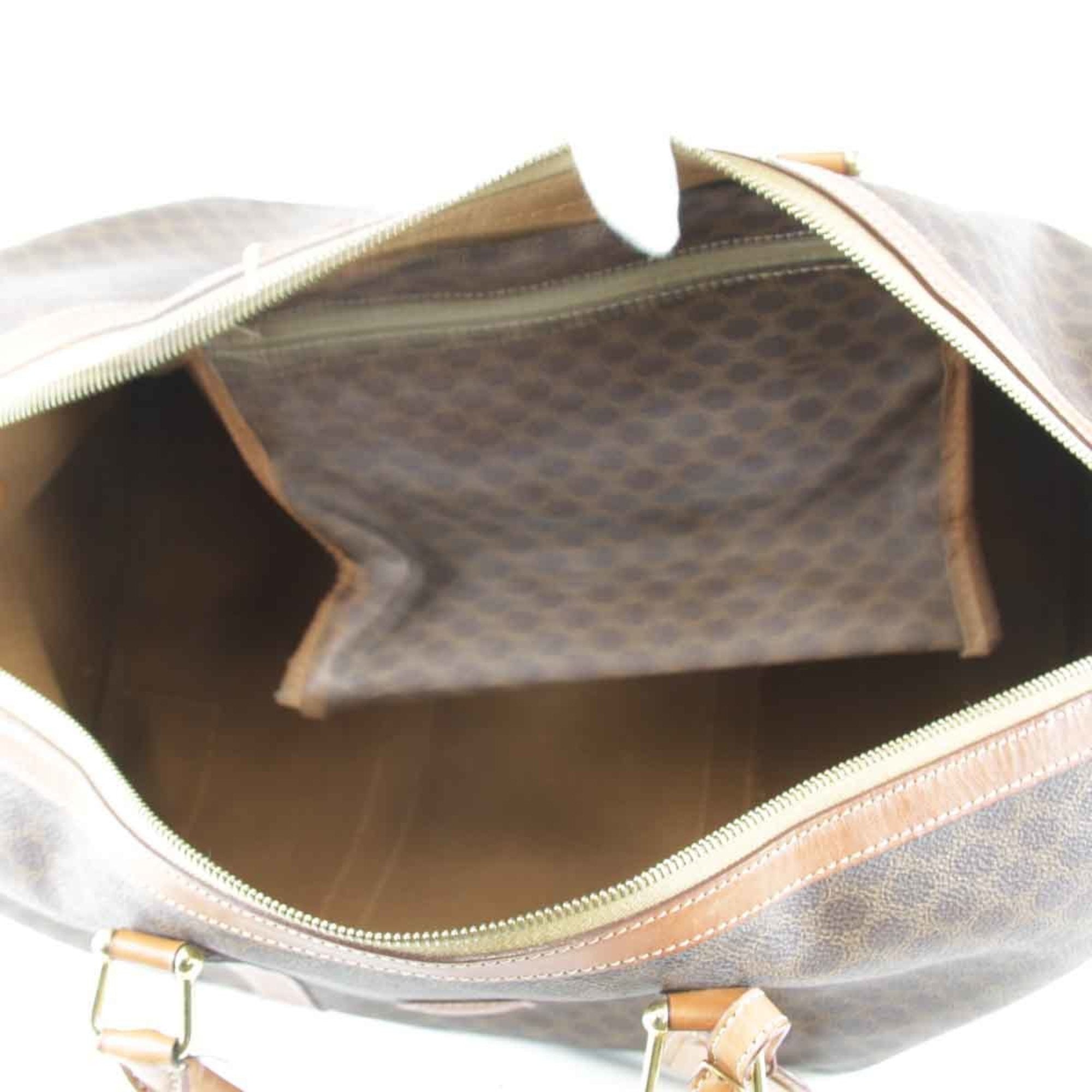 Celine Brown Pvc Leather Boston Bag (Pre-Owned)