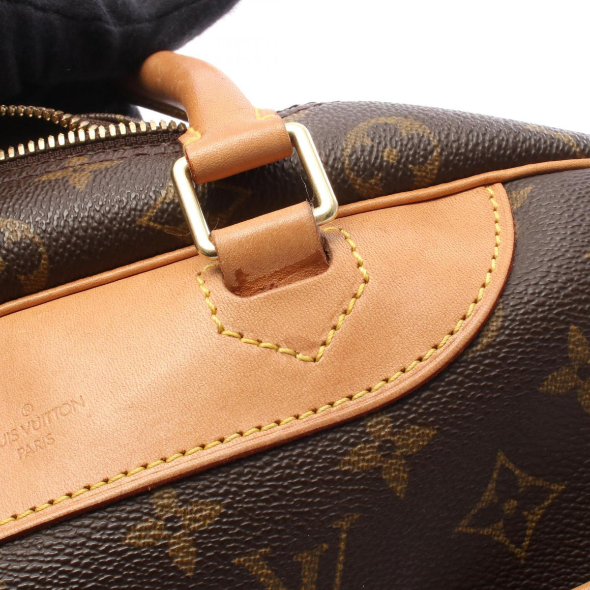 Louis Vuitton Brown Monogram Pvc Coated Canvas Leather Handbag (Pre-Owned)