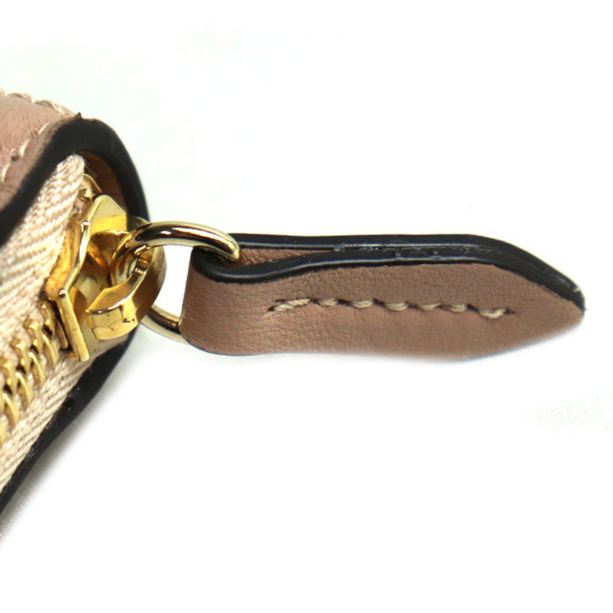 Jimmy Choo Pink Beige Leather Long Wallet (Bi-Fold) (Pre-Owned)